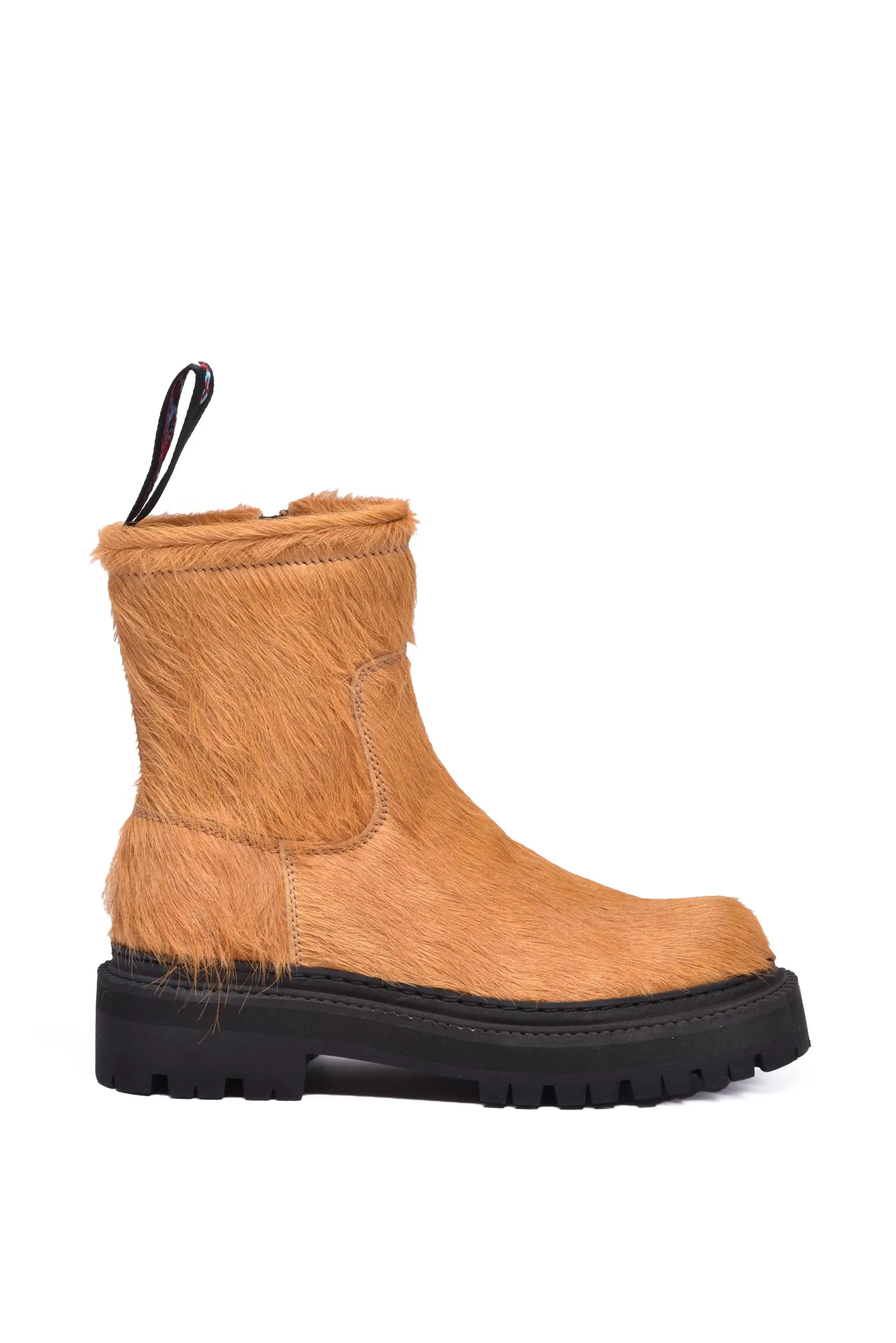 Stivaletto in Pelliccia Marrone