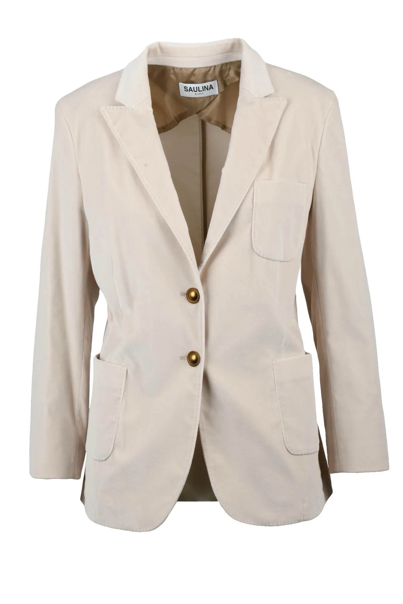 Giacca in Velluto Beige