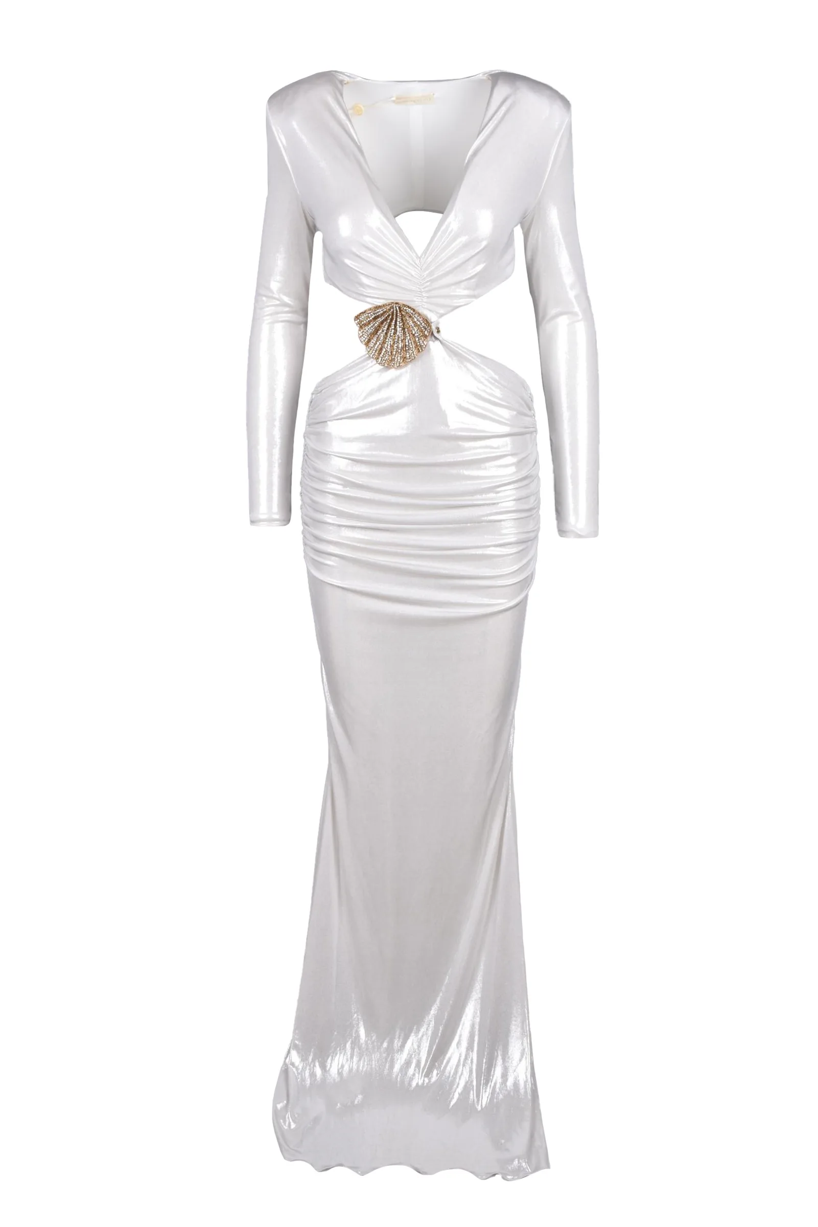 Abito Lungo in Lycra Grigio