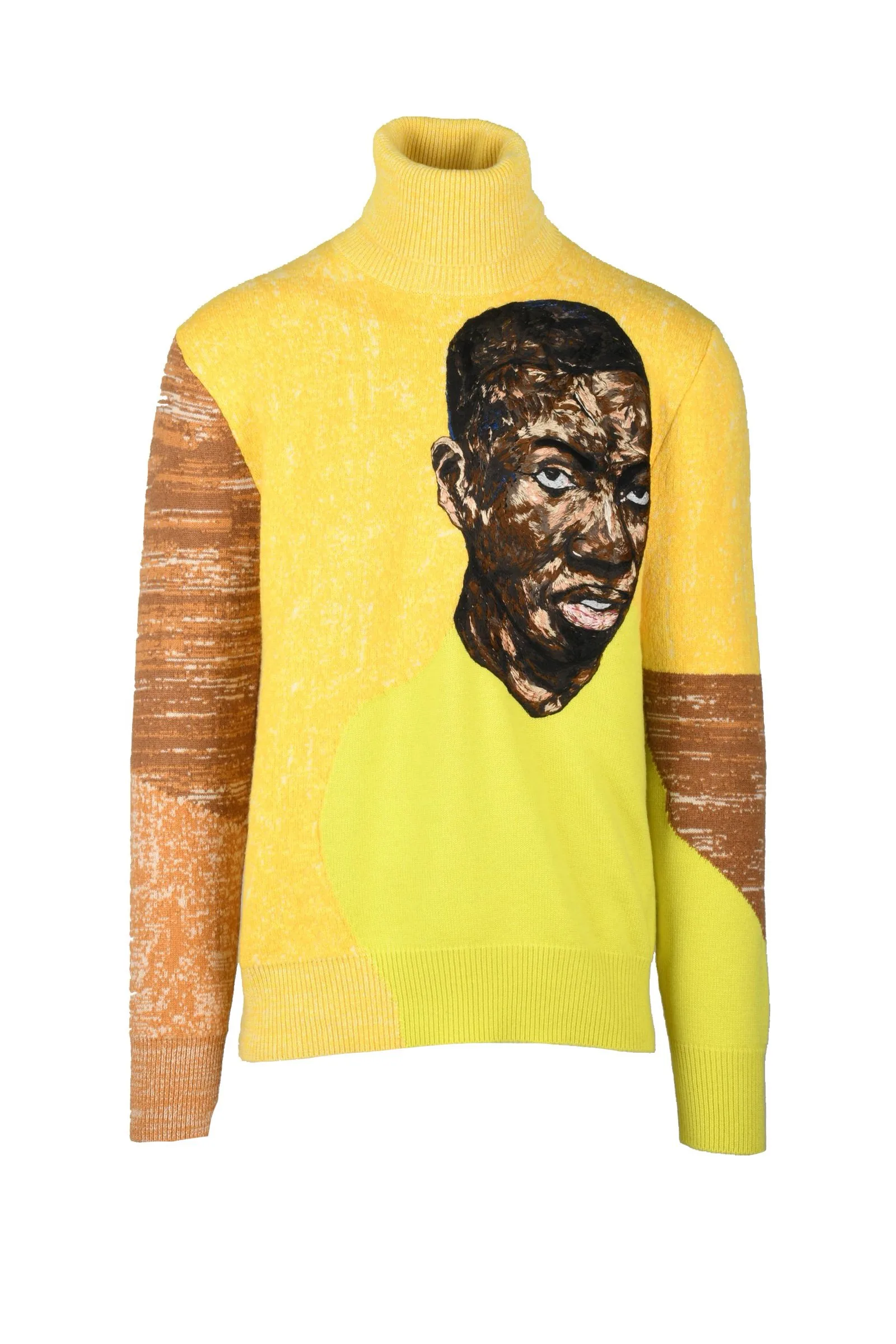 Maglione Collo Alto Giallo