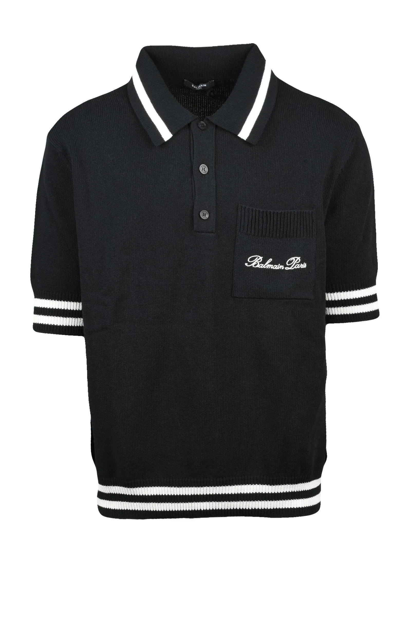 Schwarzes Poloshirt