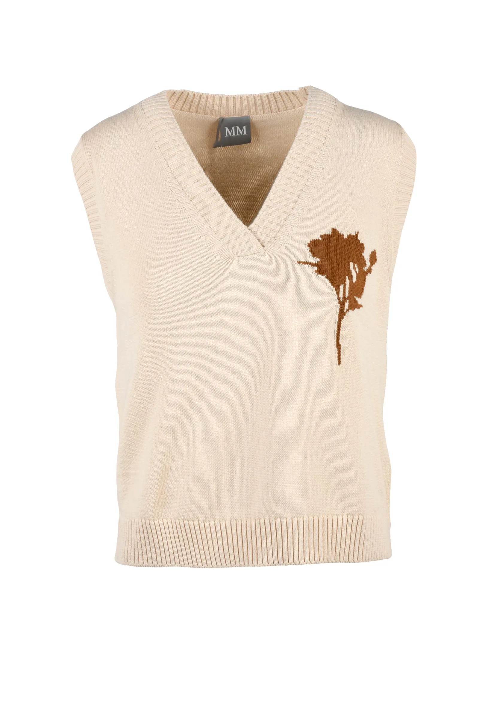 Beige Weste