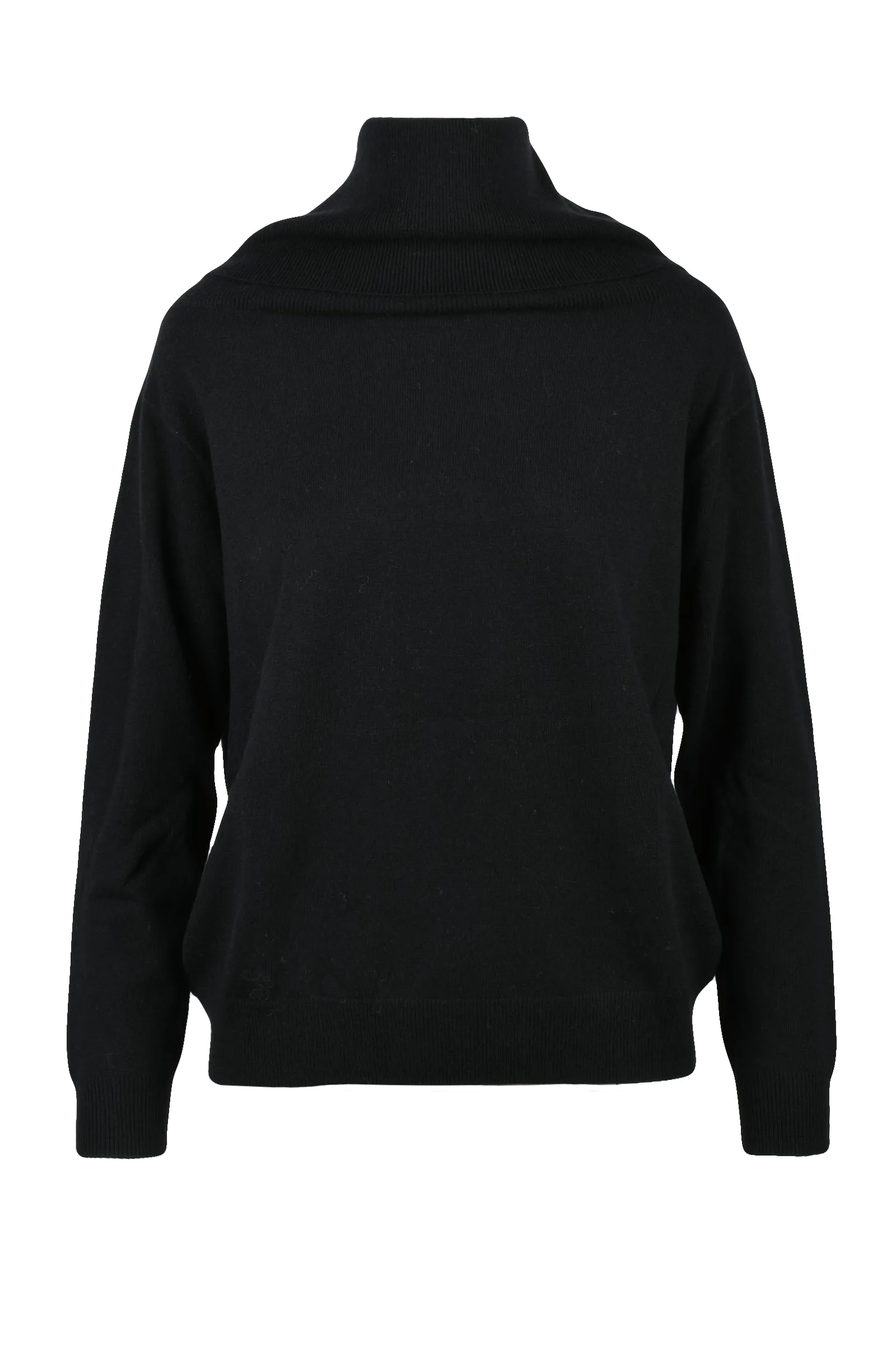Schwarzer Rollkragenpullover