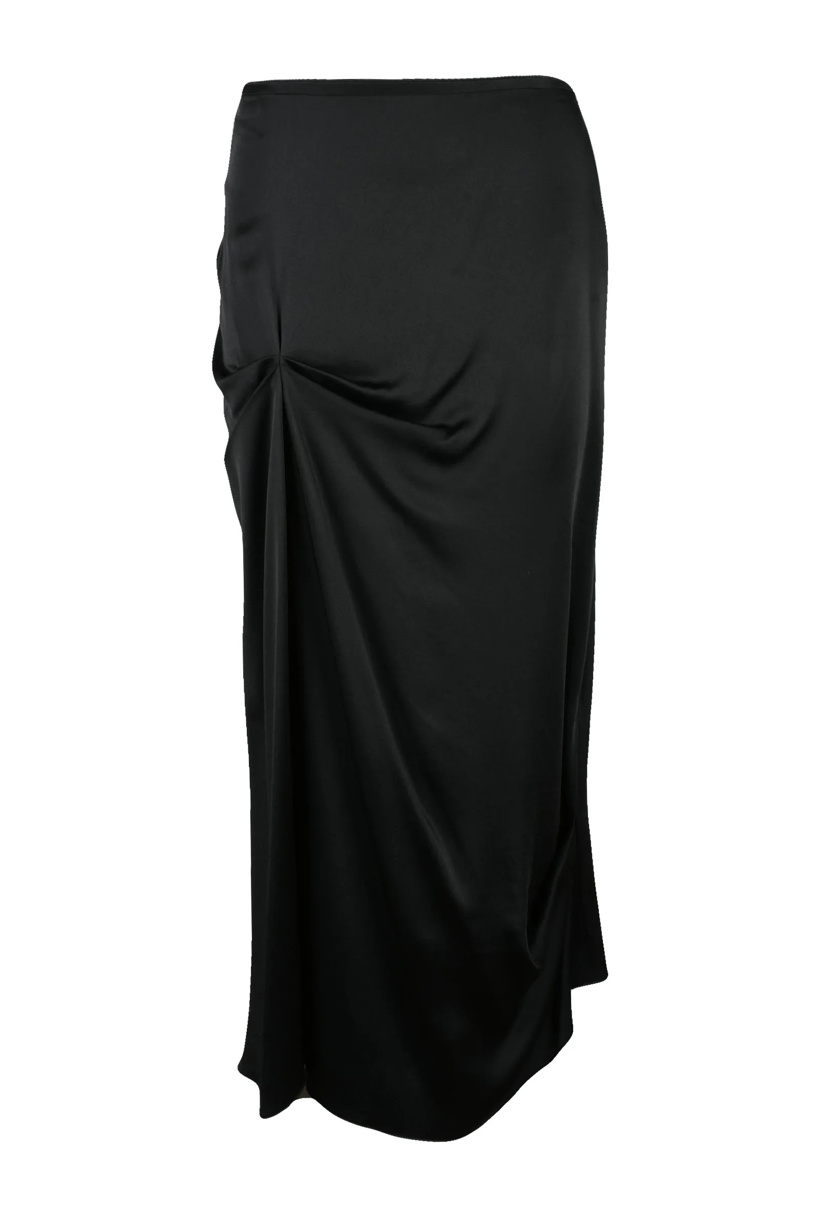 Gonna Lunga in Satin Nero