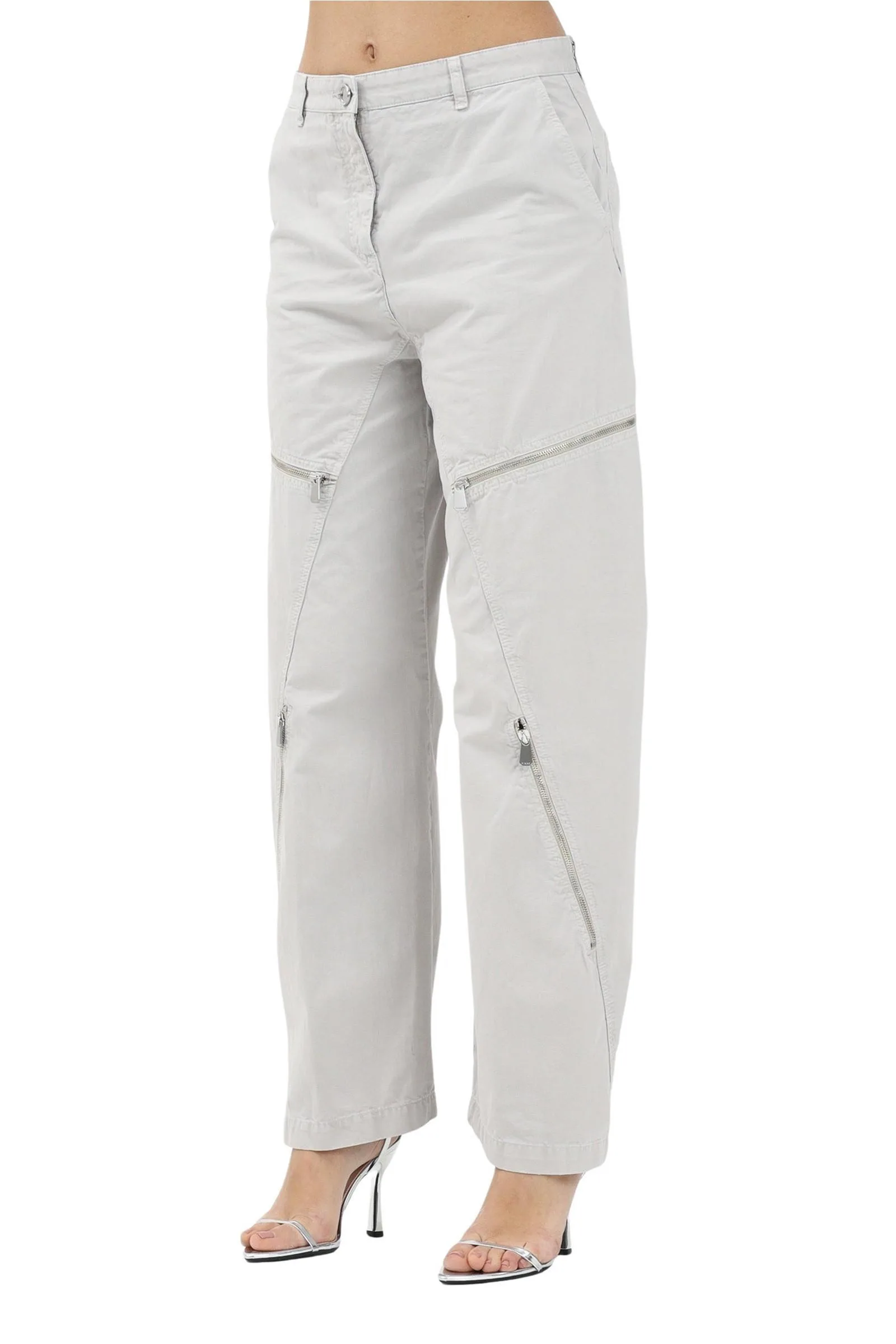 Pantalone a Gamba Larga Grigio