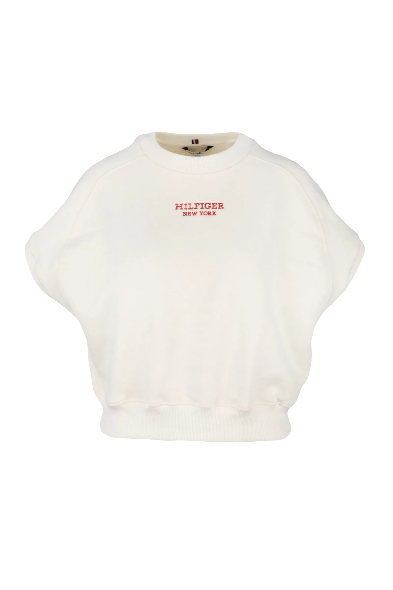 Felpa Corta Raglan Bianco