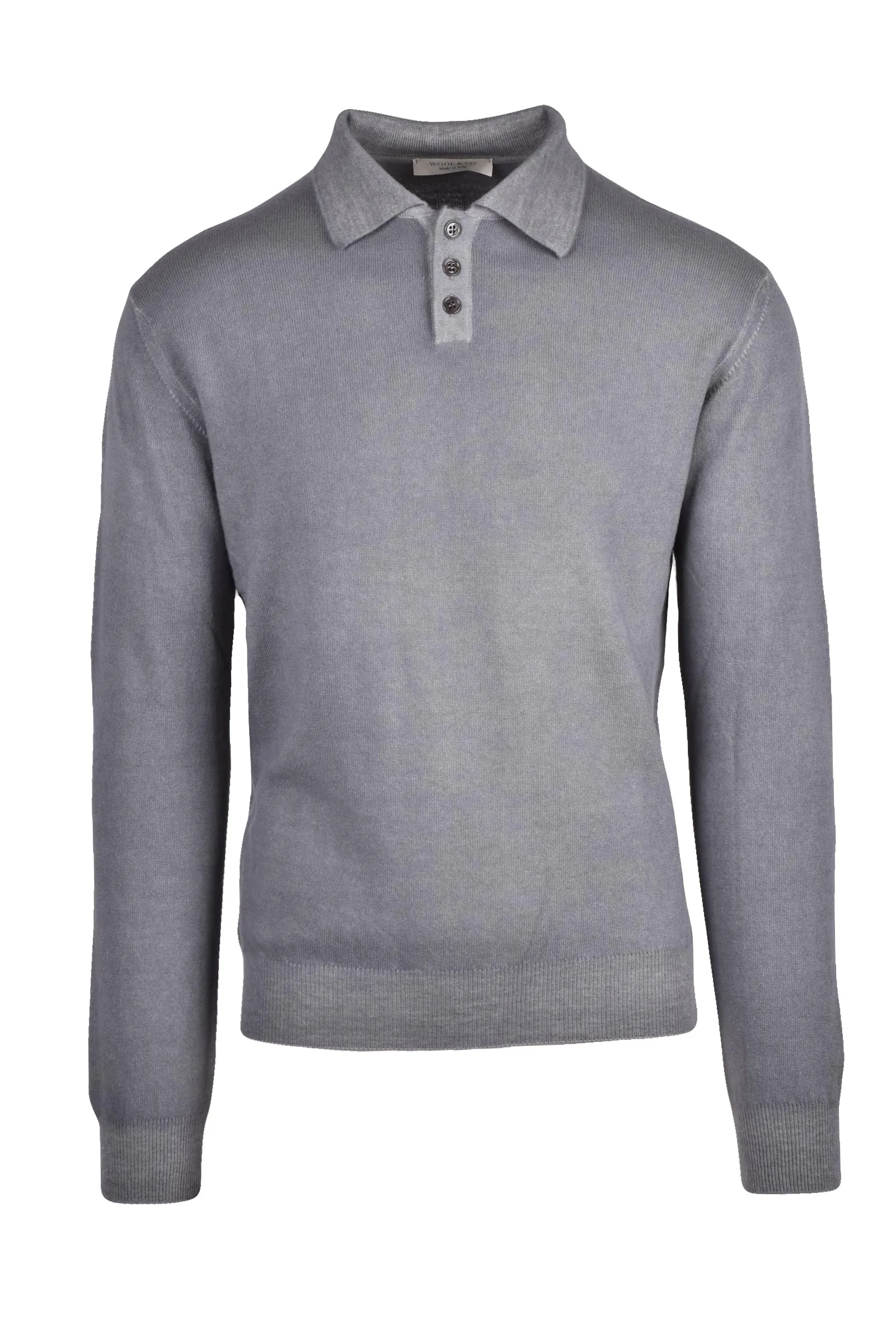 Wool & Co. Maglia Polo Grigio