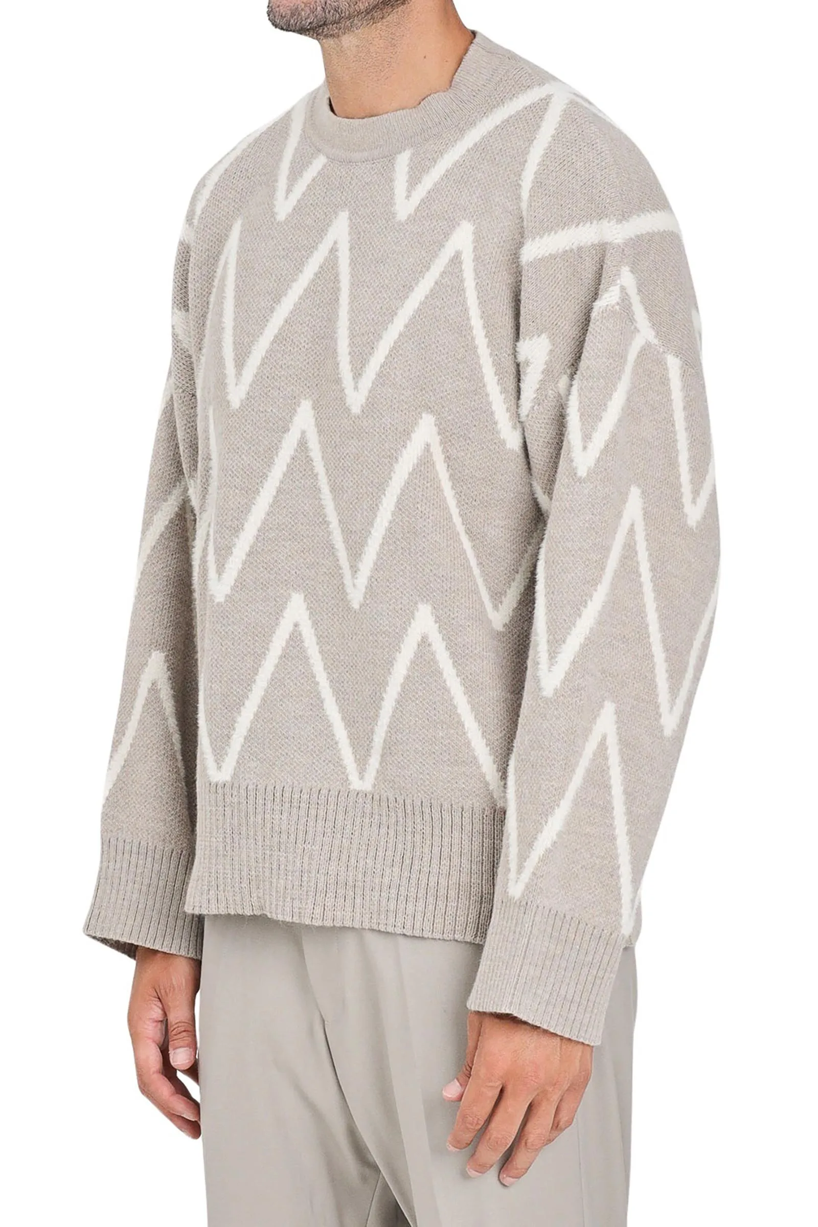 Beigefarbener Pullover