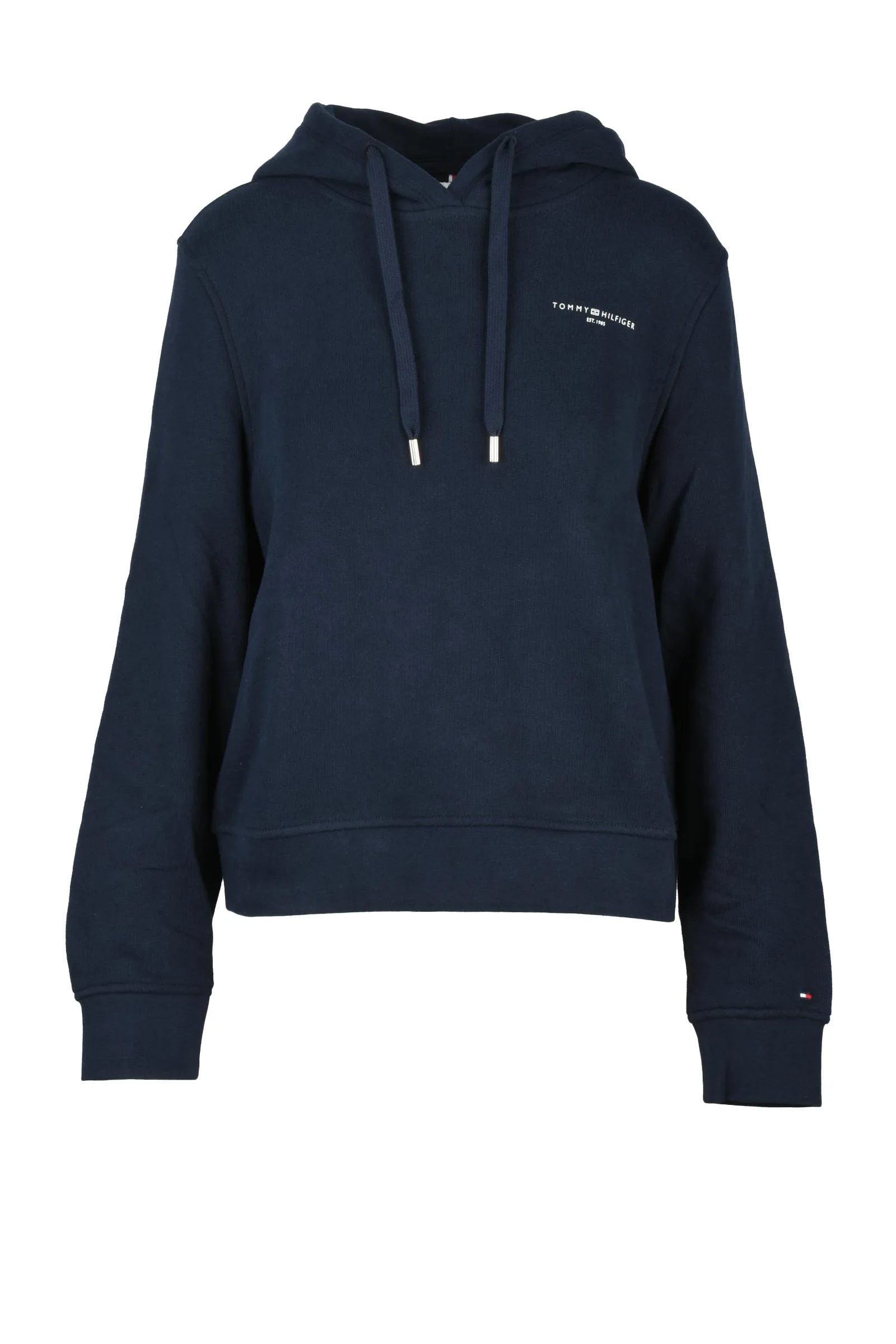FelpaCortaConCappuccio Blu