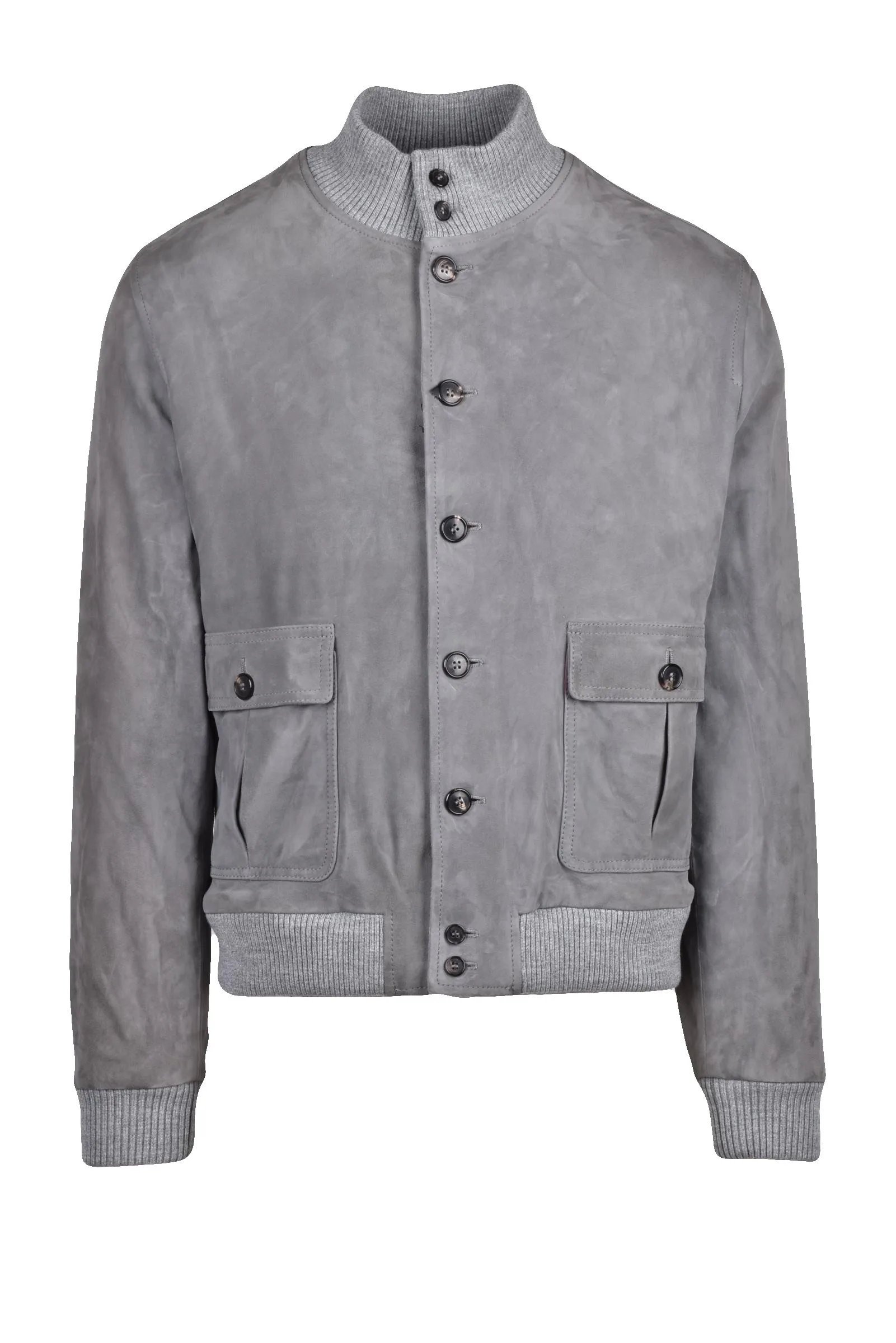 Giubbotto in Pelle Grigio