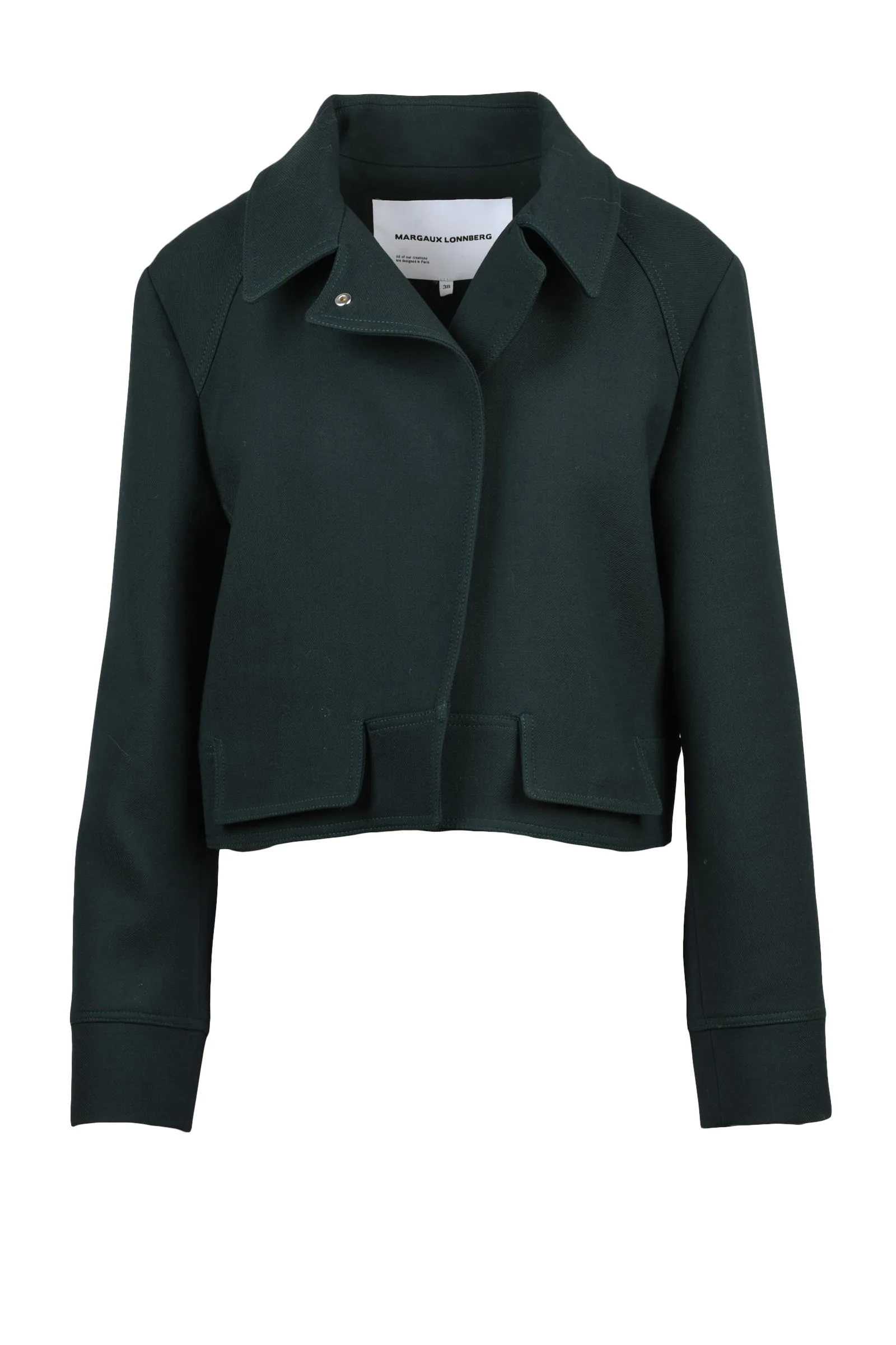 Kurze grüne Jacke