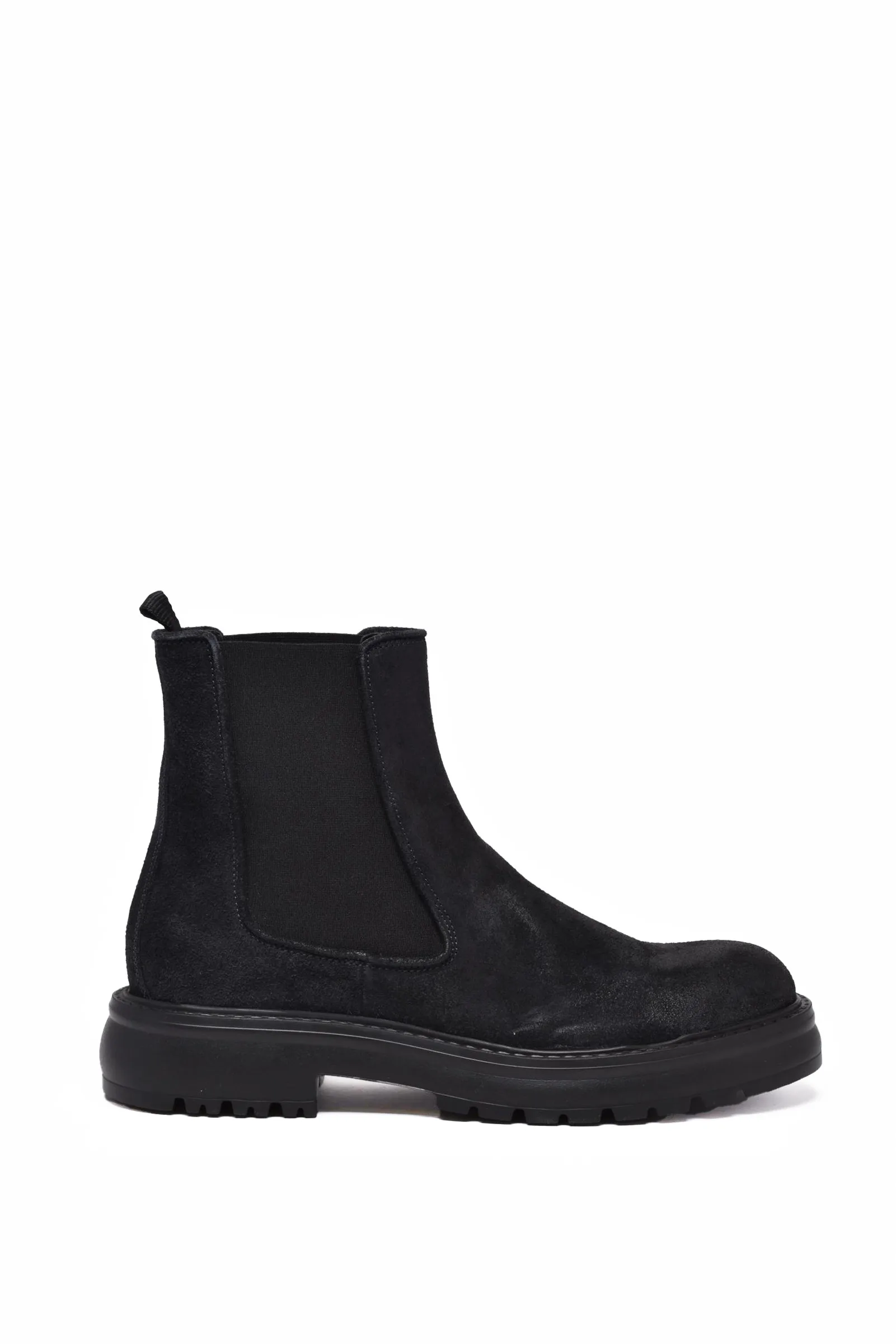 Blaue Stiefeletten