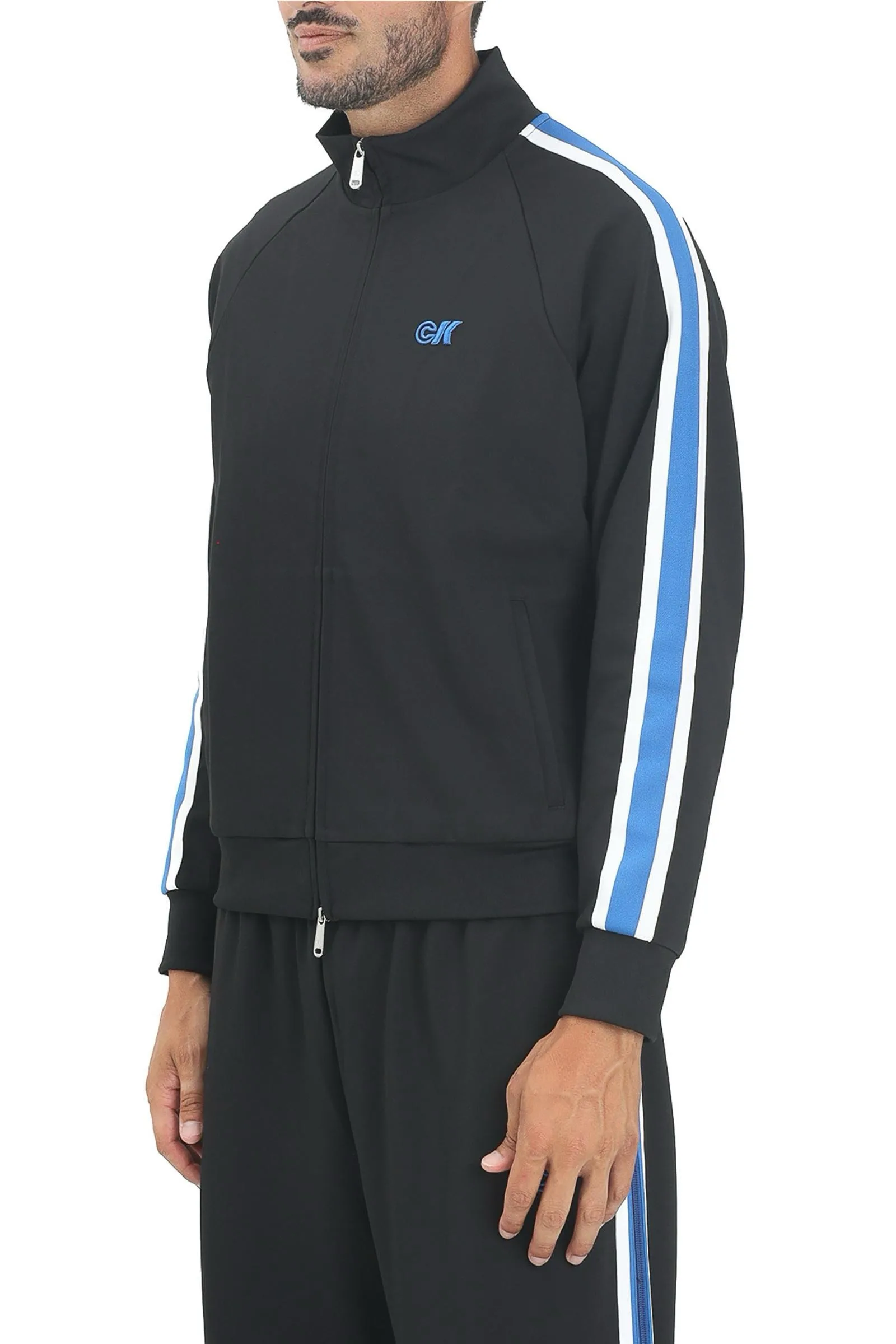 Felpa con Zip Nero