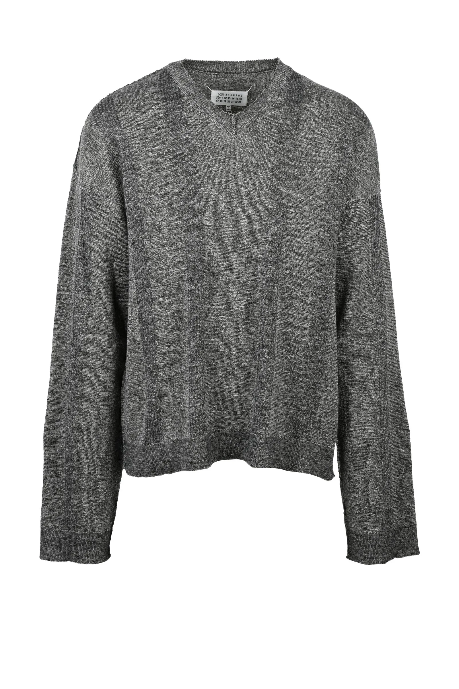 Maglia Pullover a V Rosso