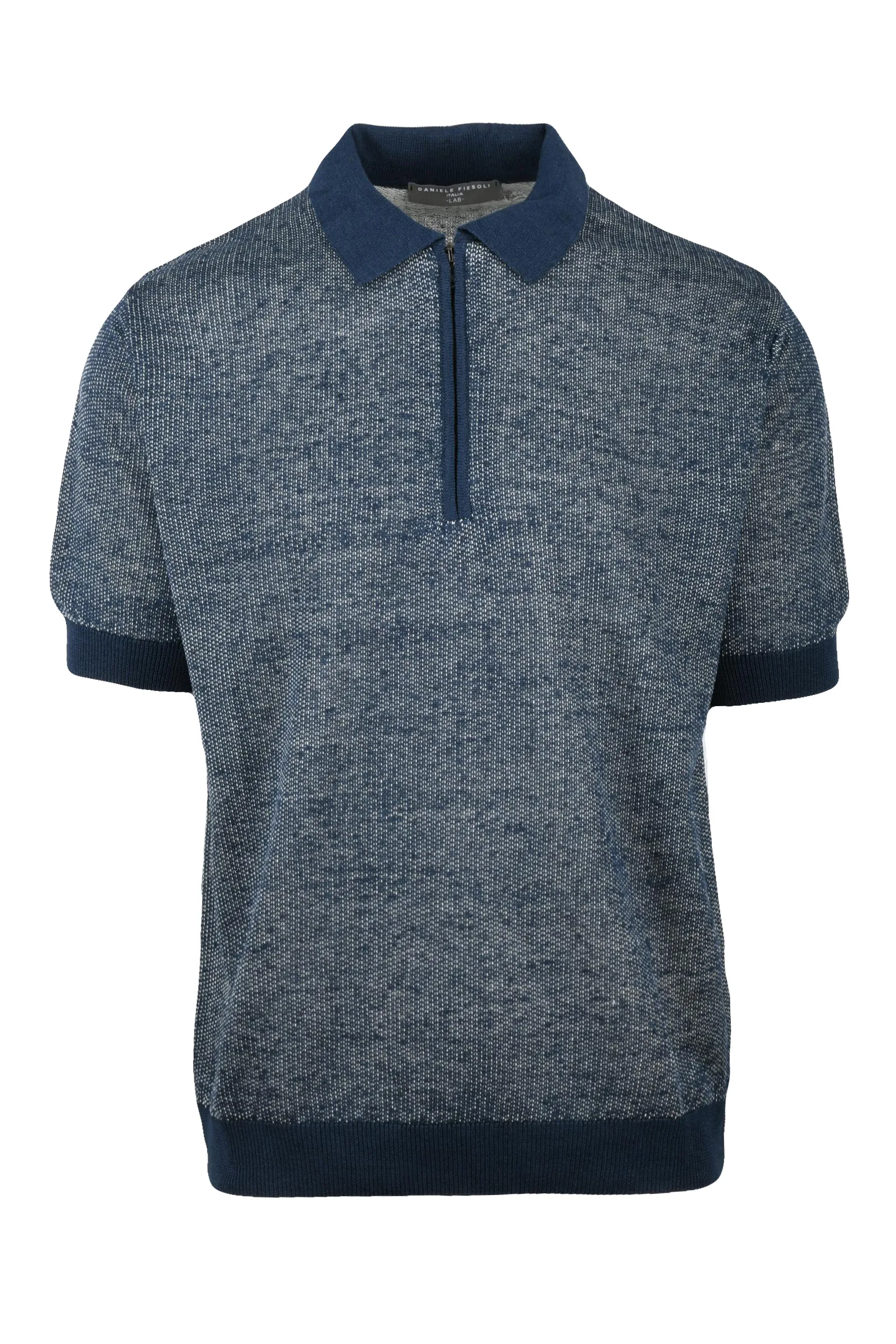 Polo in Maglia Blu