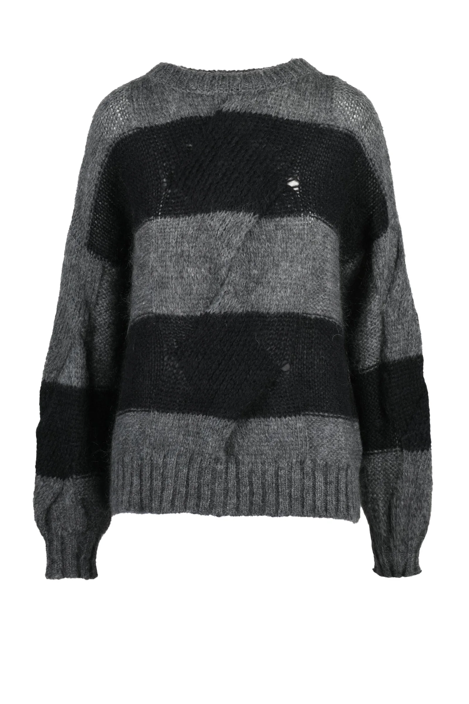 Grauer Pullover