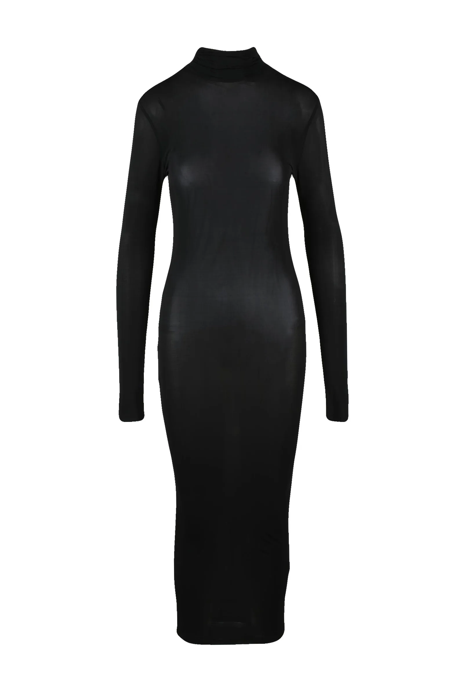 Langes schwarzes Kleid