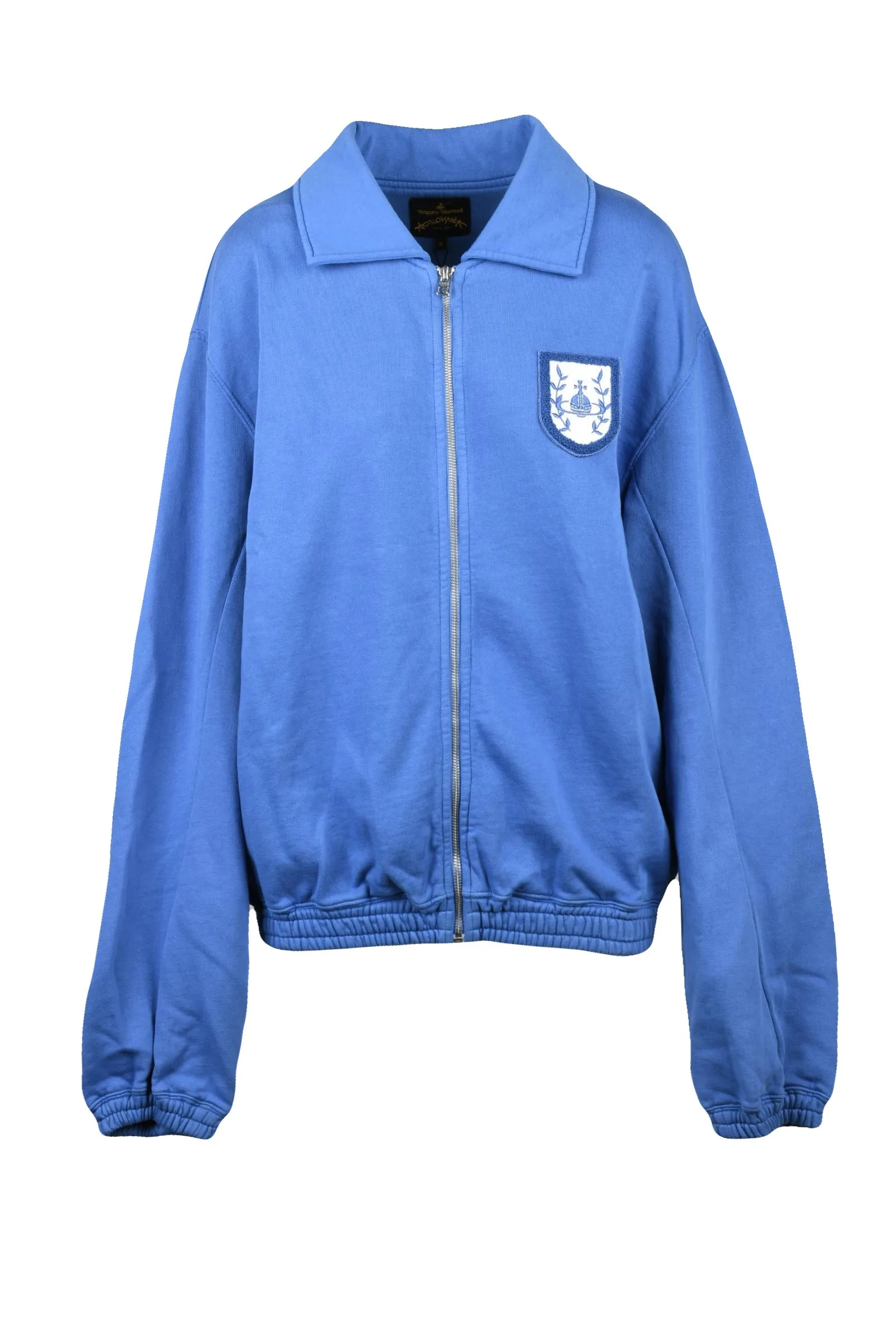 Felpa con Zip Azzurro