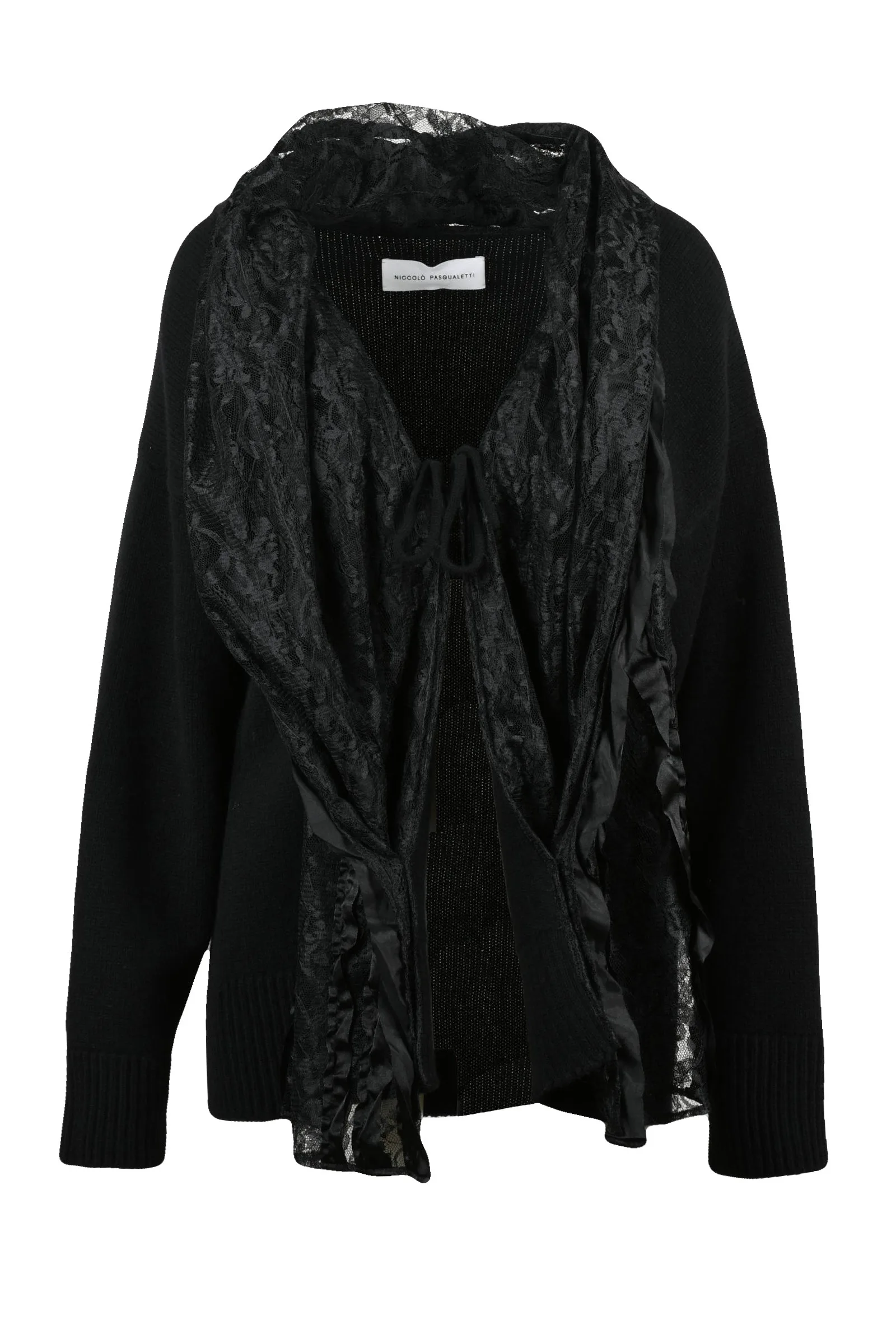 Schwarze Strickjacke