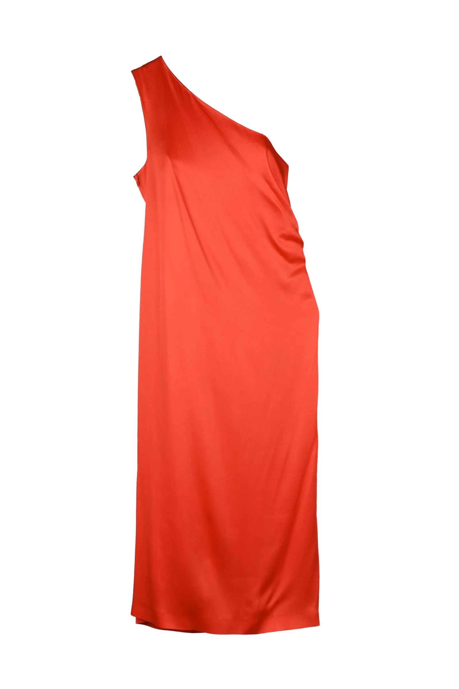 Abito Lungo Monospalla Rosso