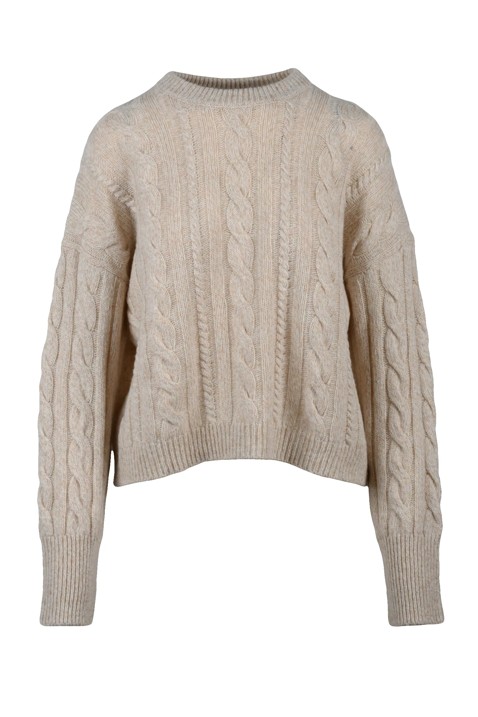 Beigefarbener Pullover