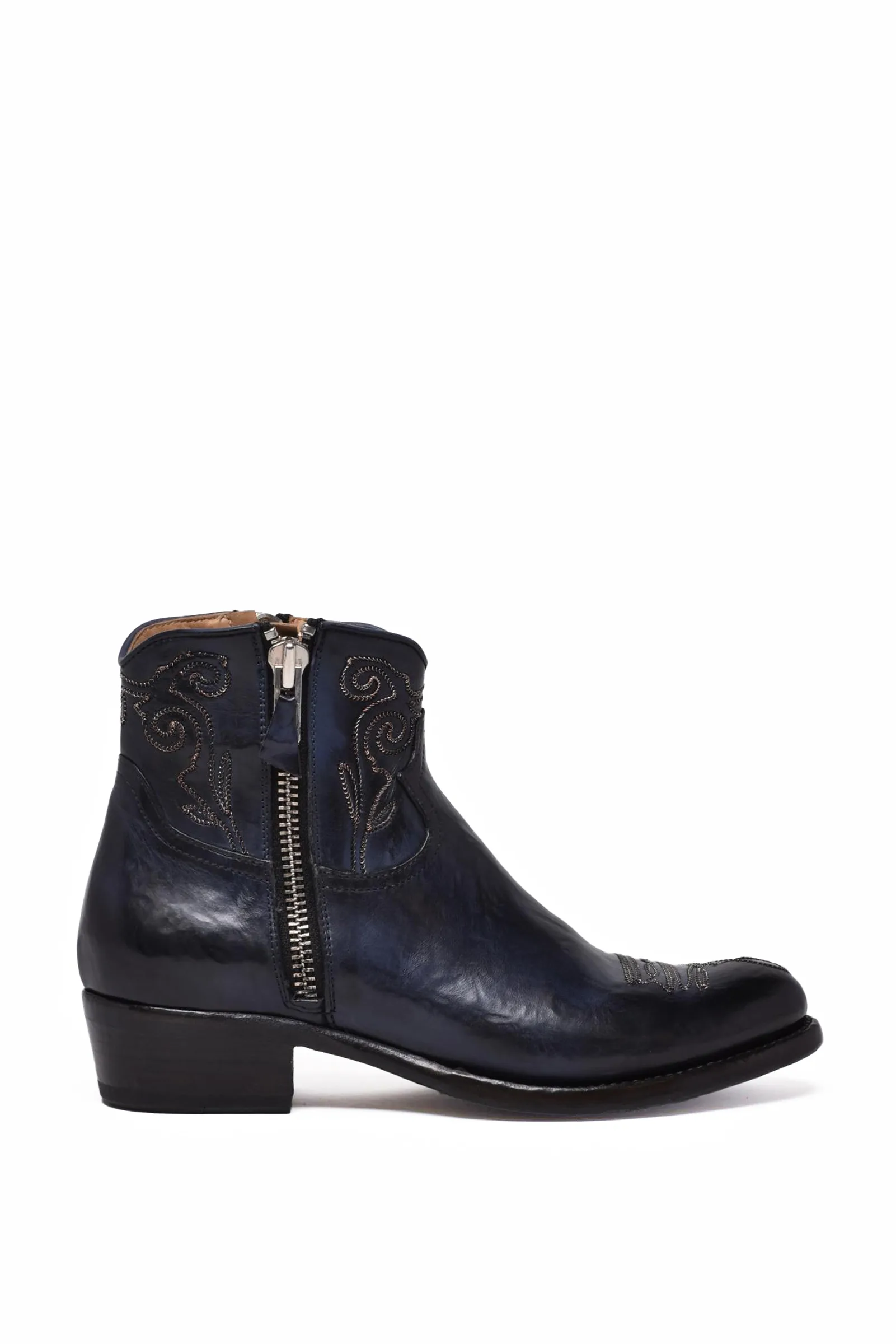 Blauer Texan-Stiefel