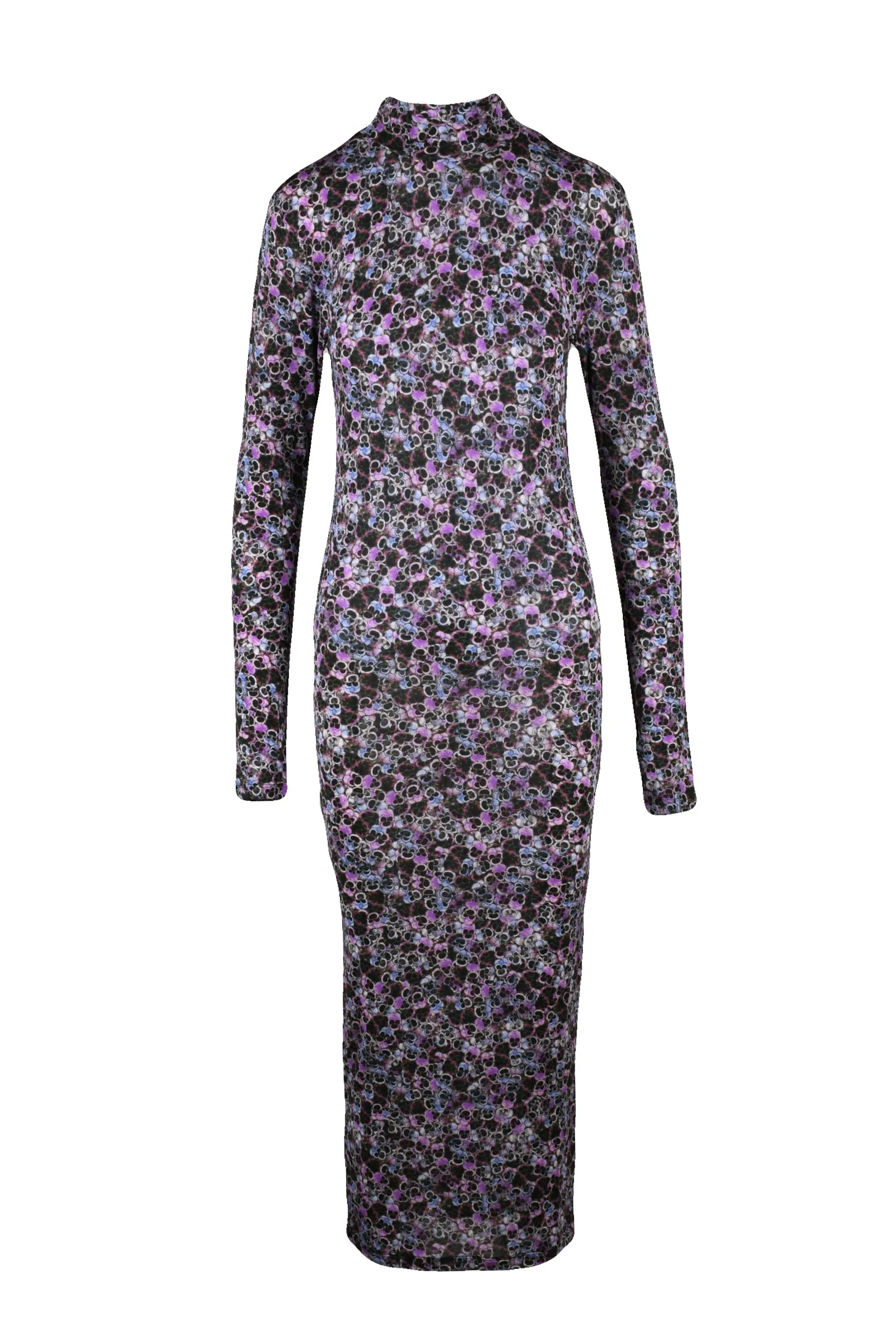 Langes lila Kleid