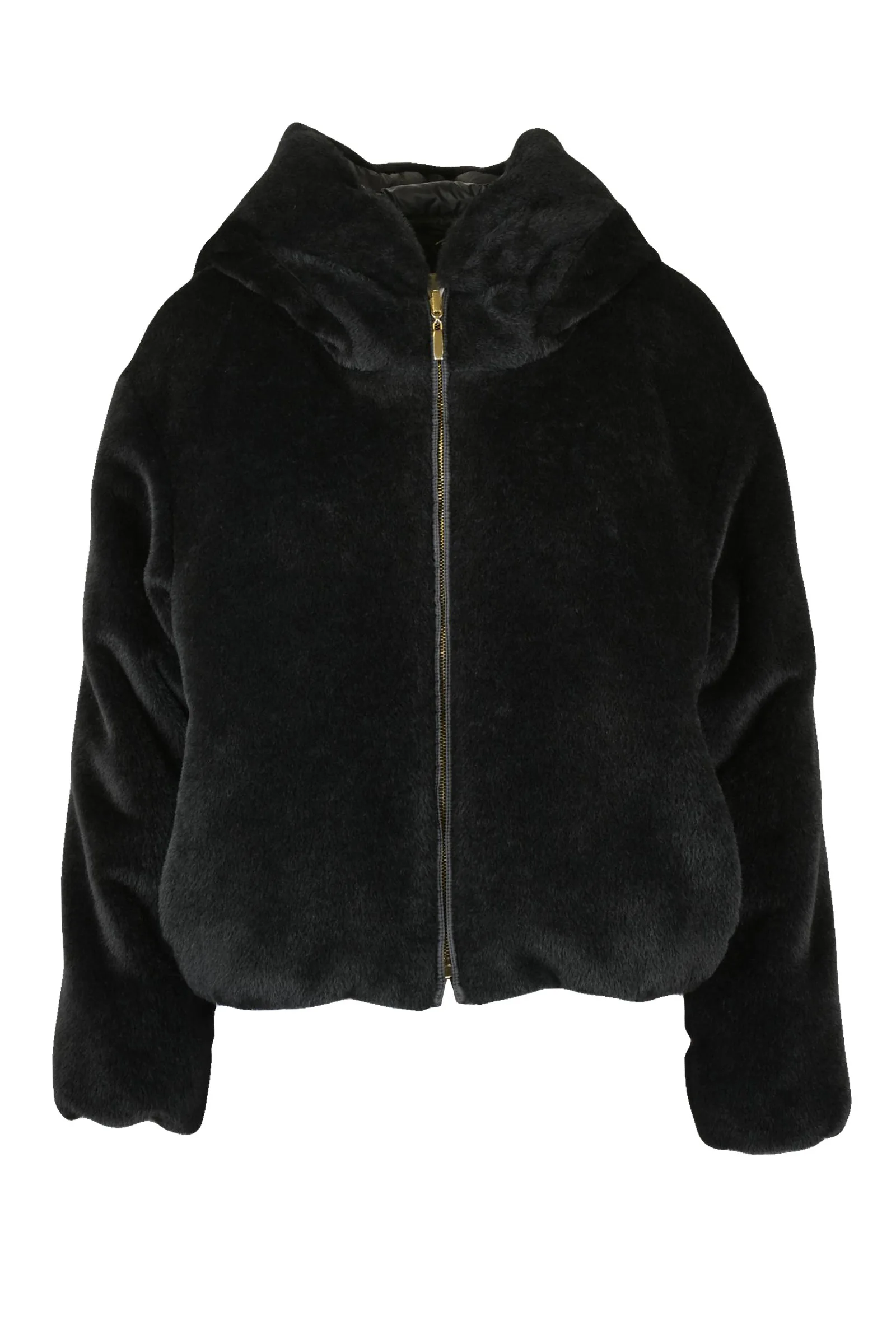 Schwarze Daunenjacke