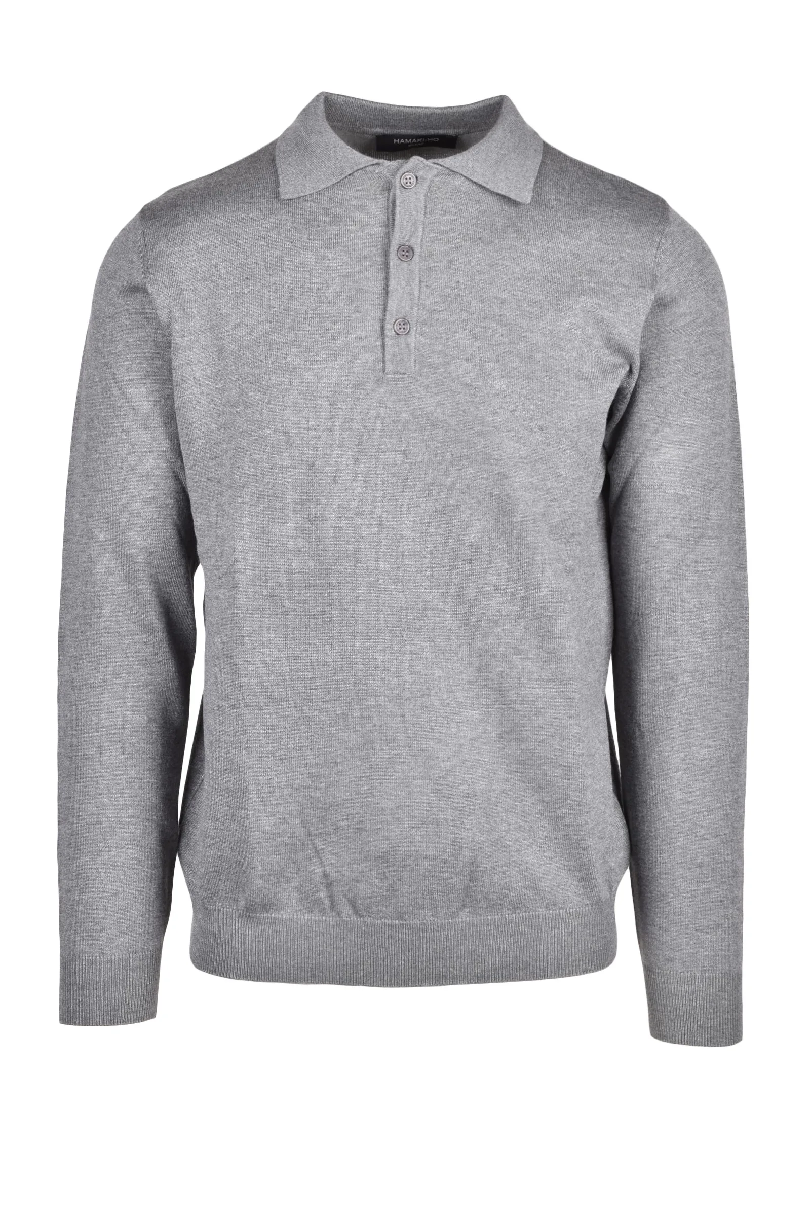 Graues Strickpolo