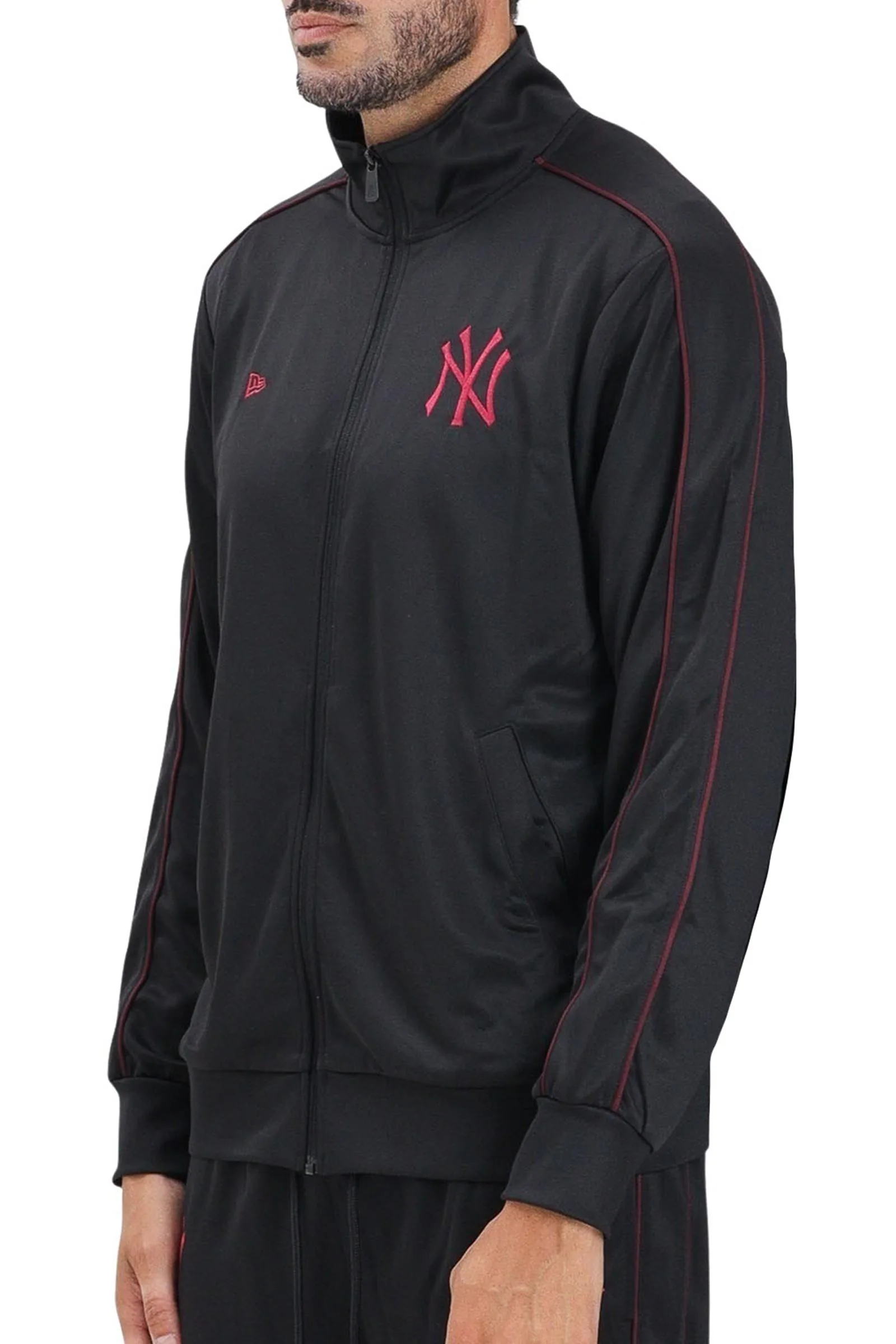 Schwarzes Sweatshirt mit Reißverschluss