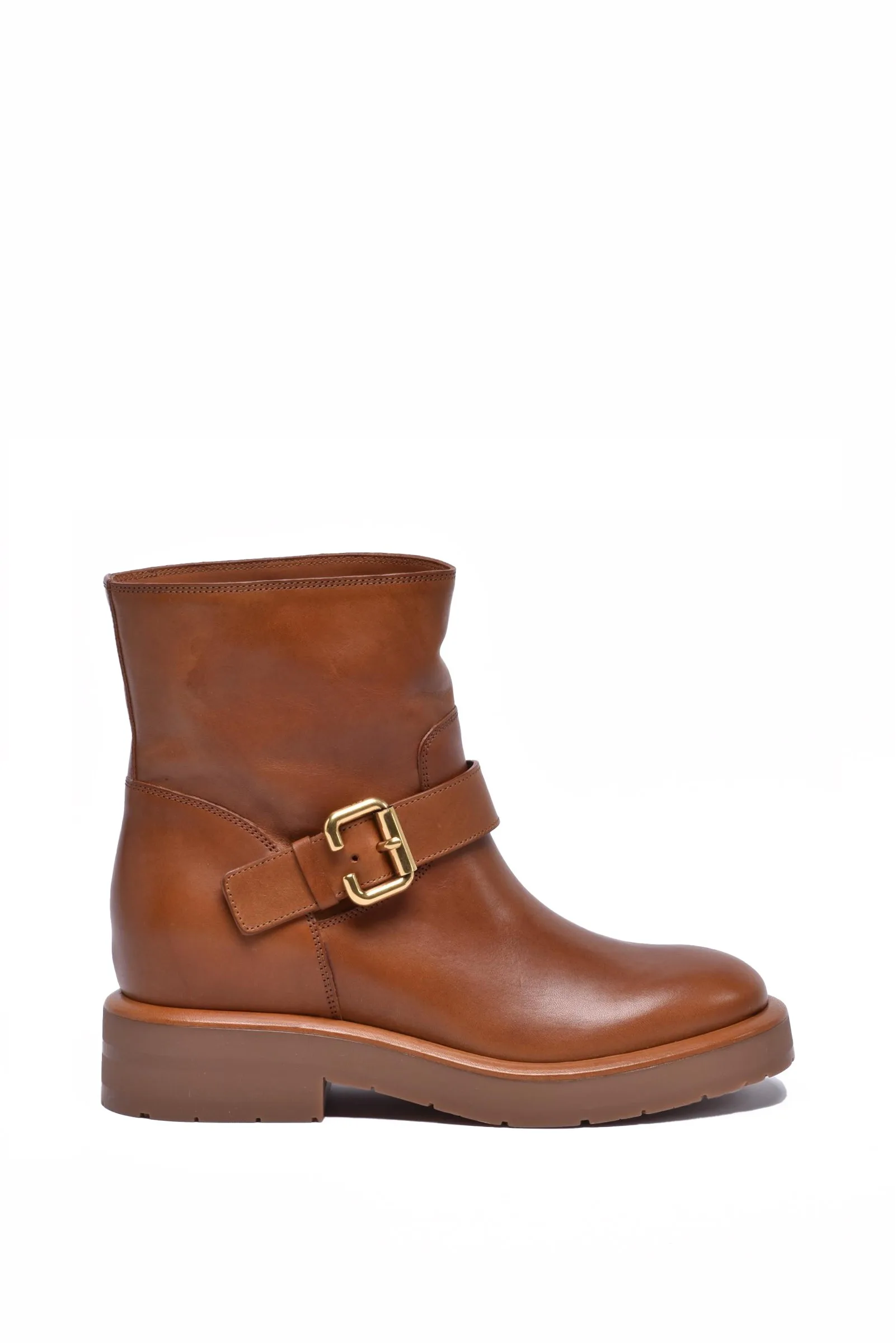 Chloé Stivaletto Biker Marrone
