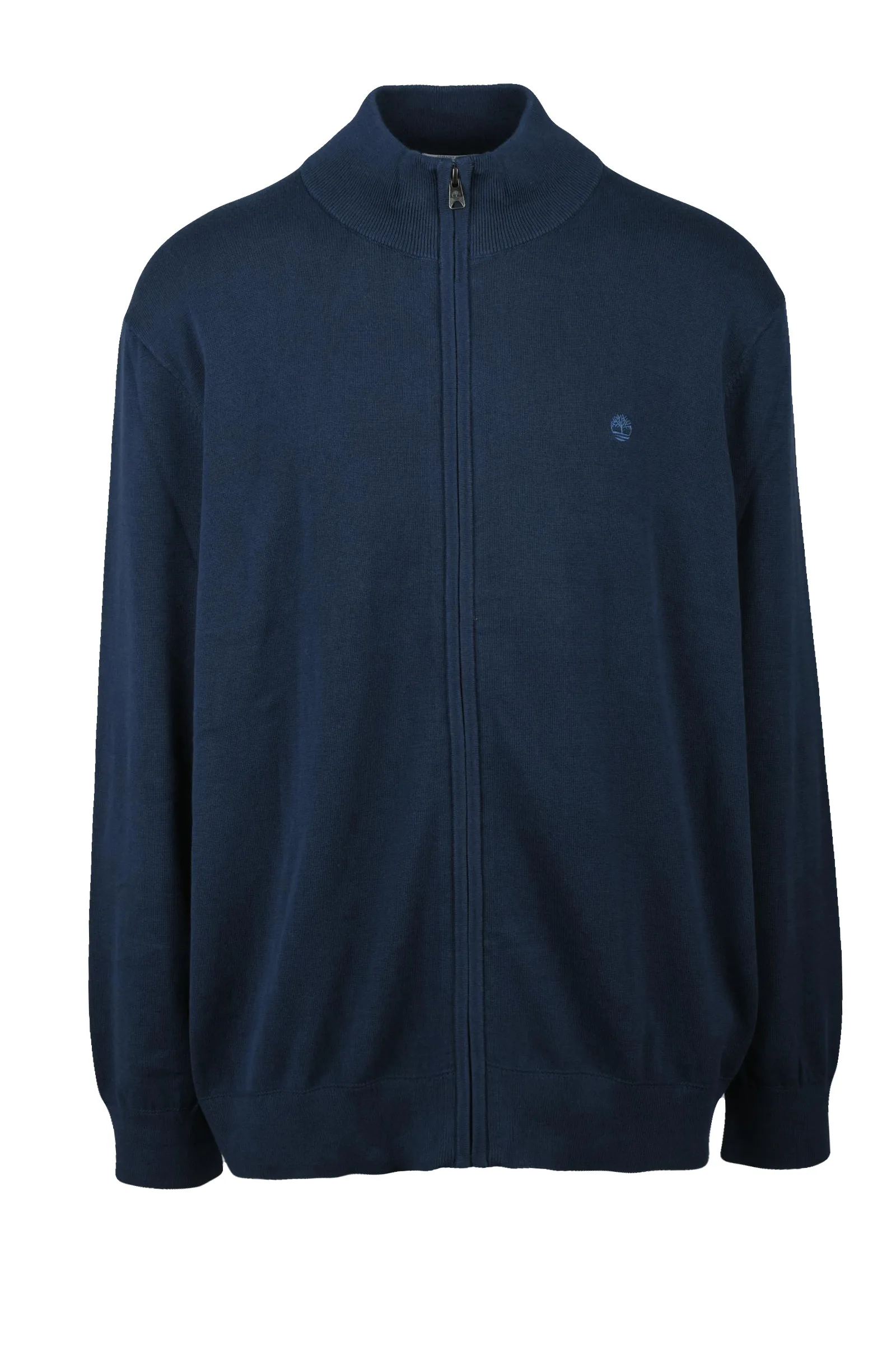 Cardigan Pullover con Zip Blu