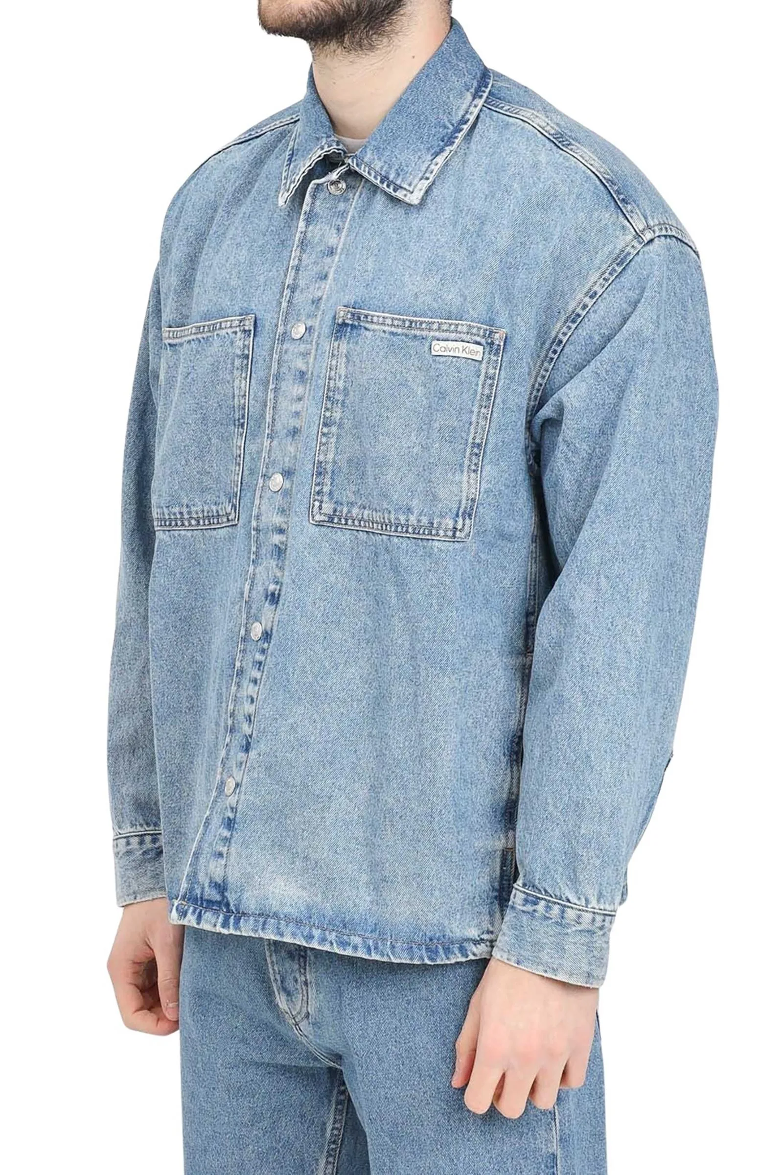 Giubbotto Denim Blu