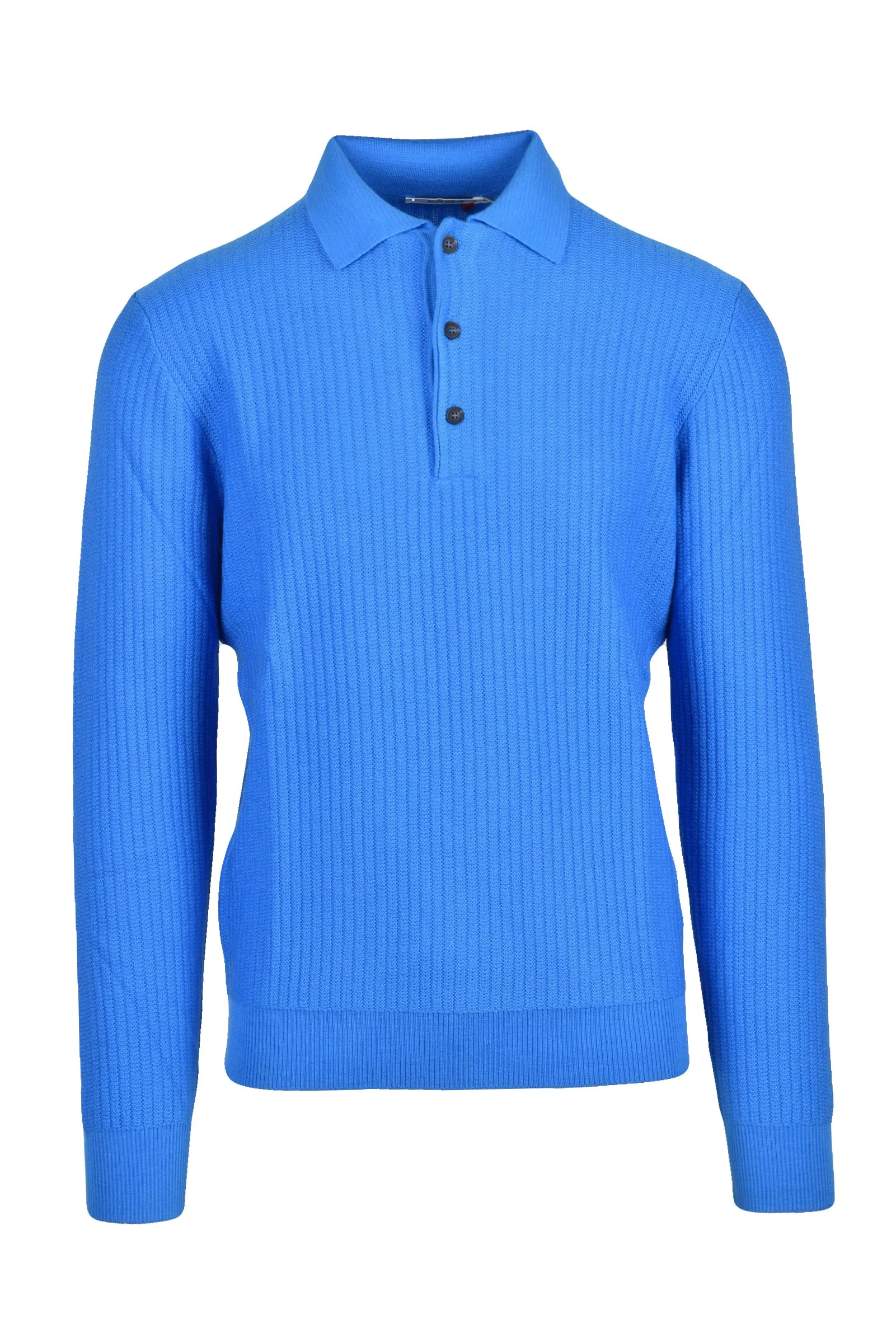 Polo in Maglia Azzurro