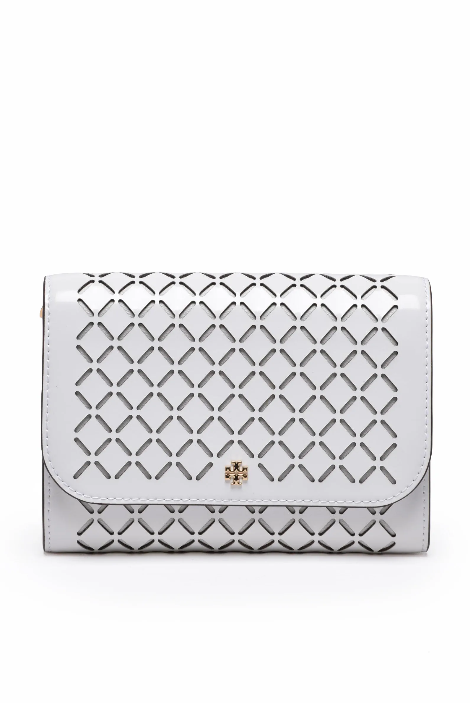Tracolla Emerson Perforated Bianco