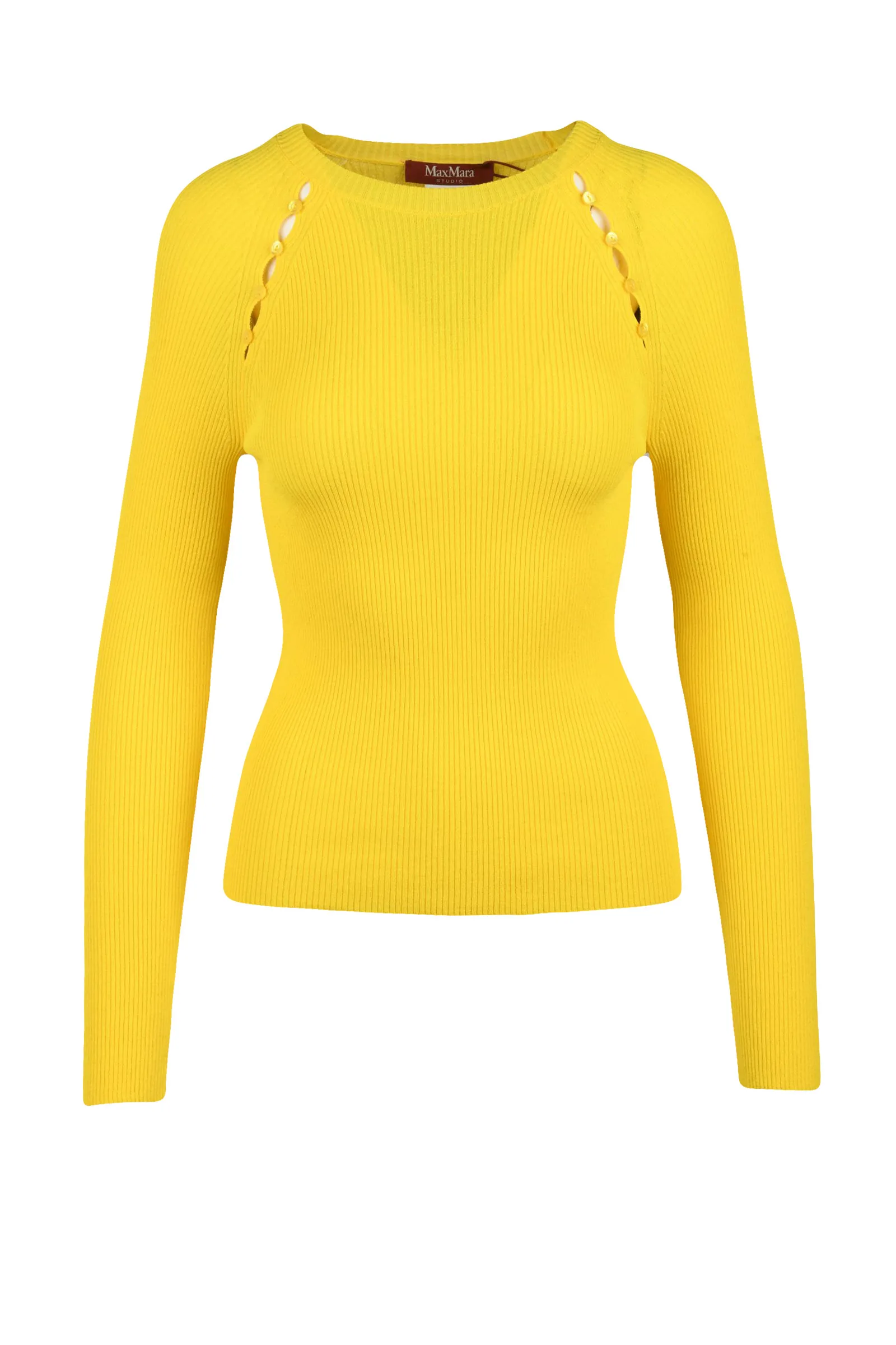 Maglia Sottogiacca Cannettata Giallo