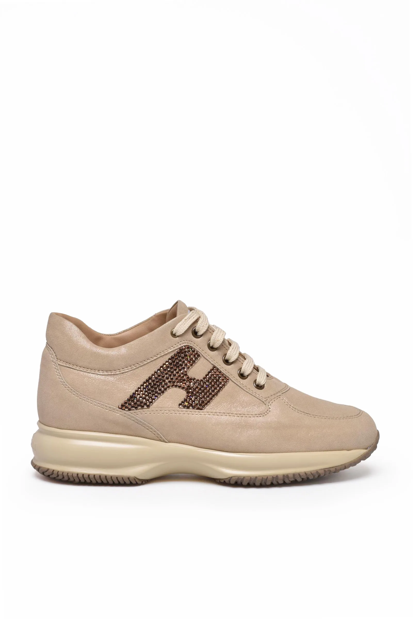 Beige Turnschuhe