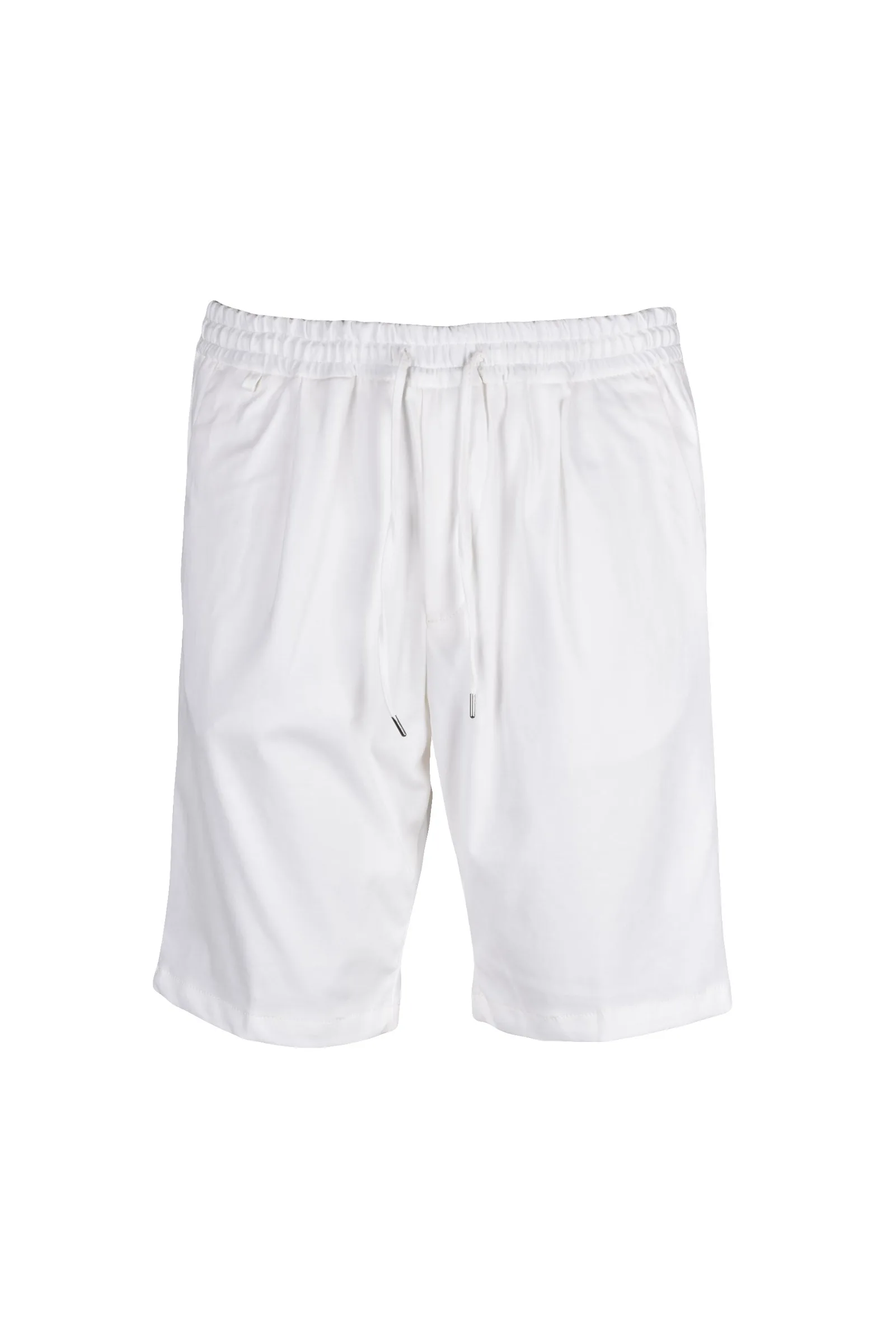 Bermuda in Felpa Bianco