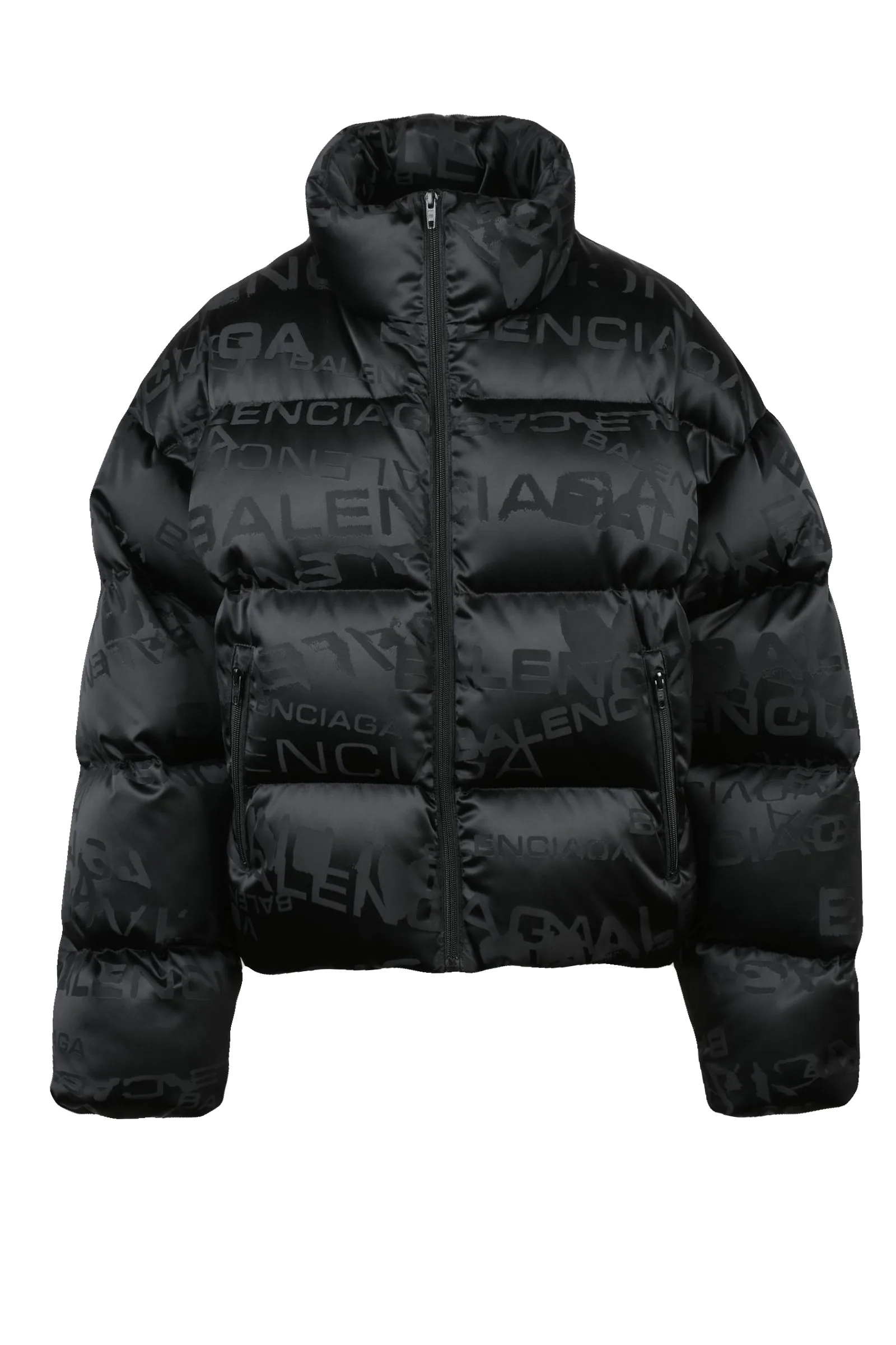 Schwarze Daunenjacke