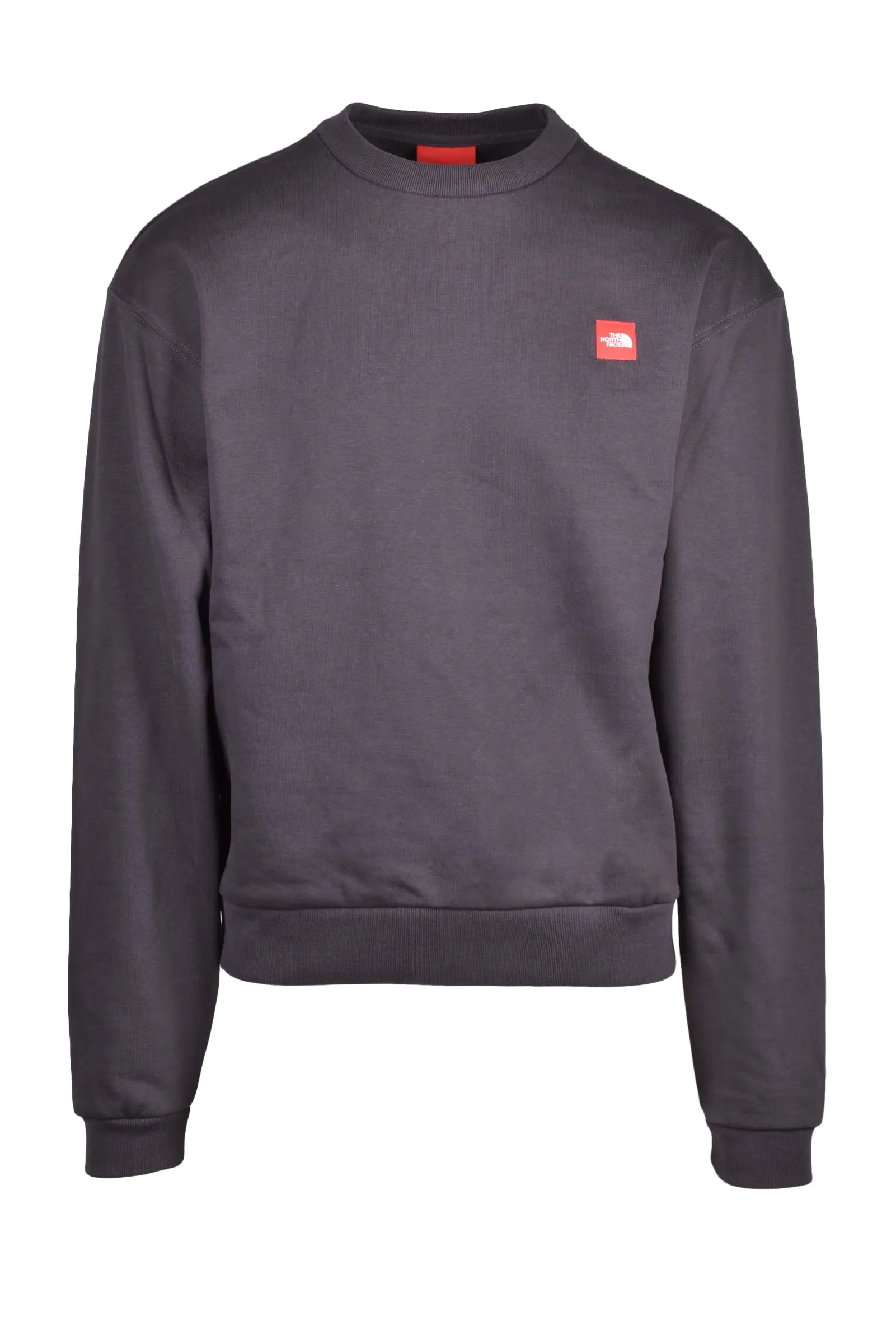 Graues Sweatshirt mit Rundhalsausschnitt