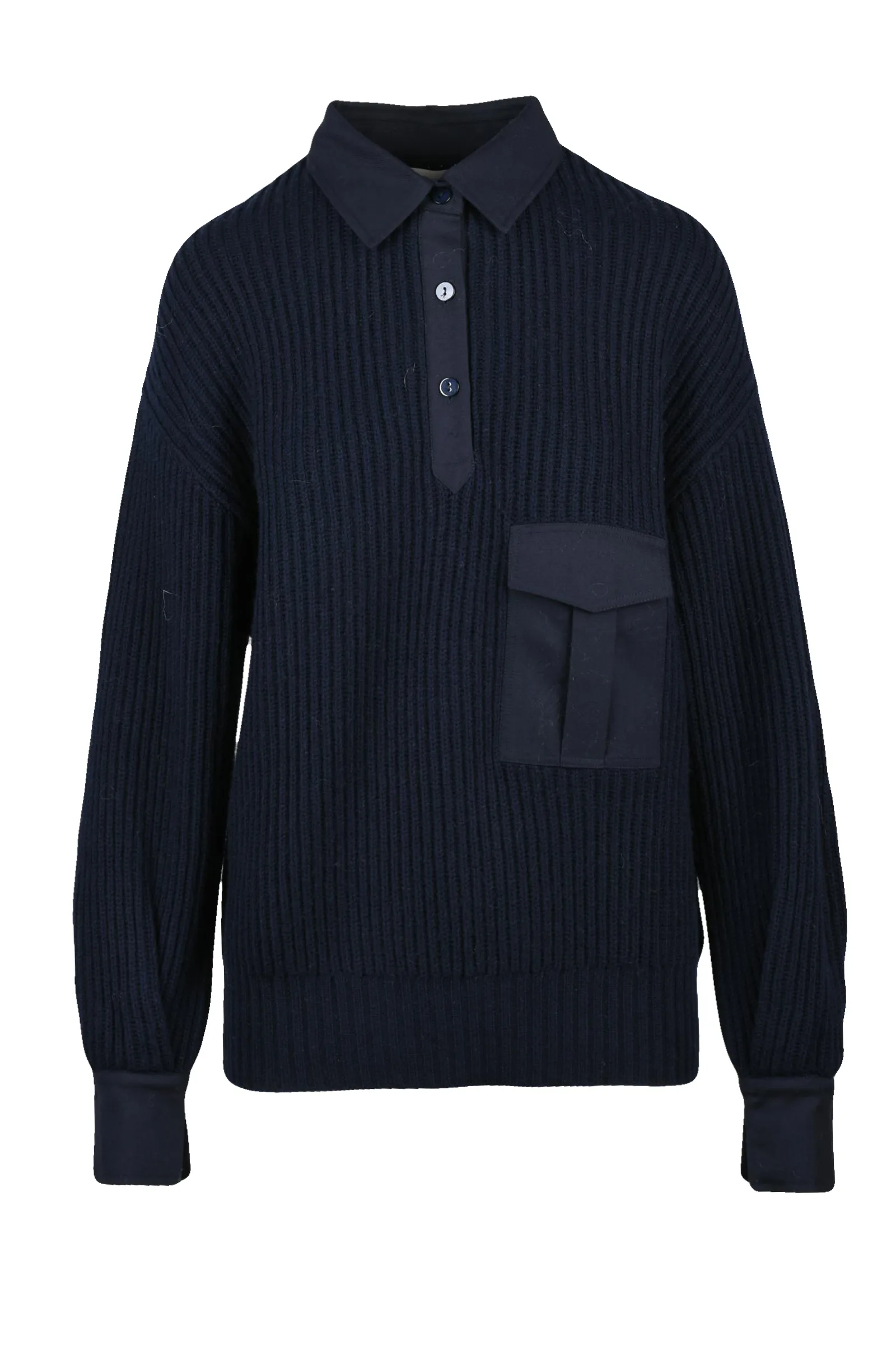 Blauer Pullover