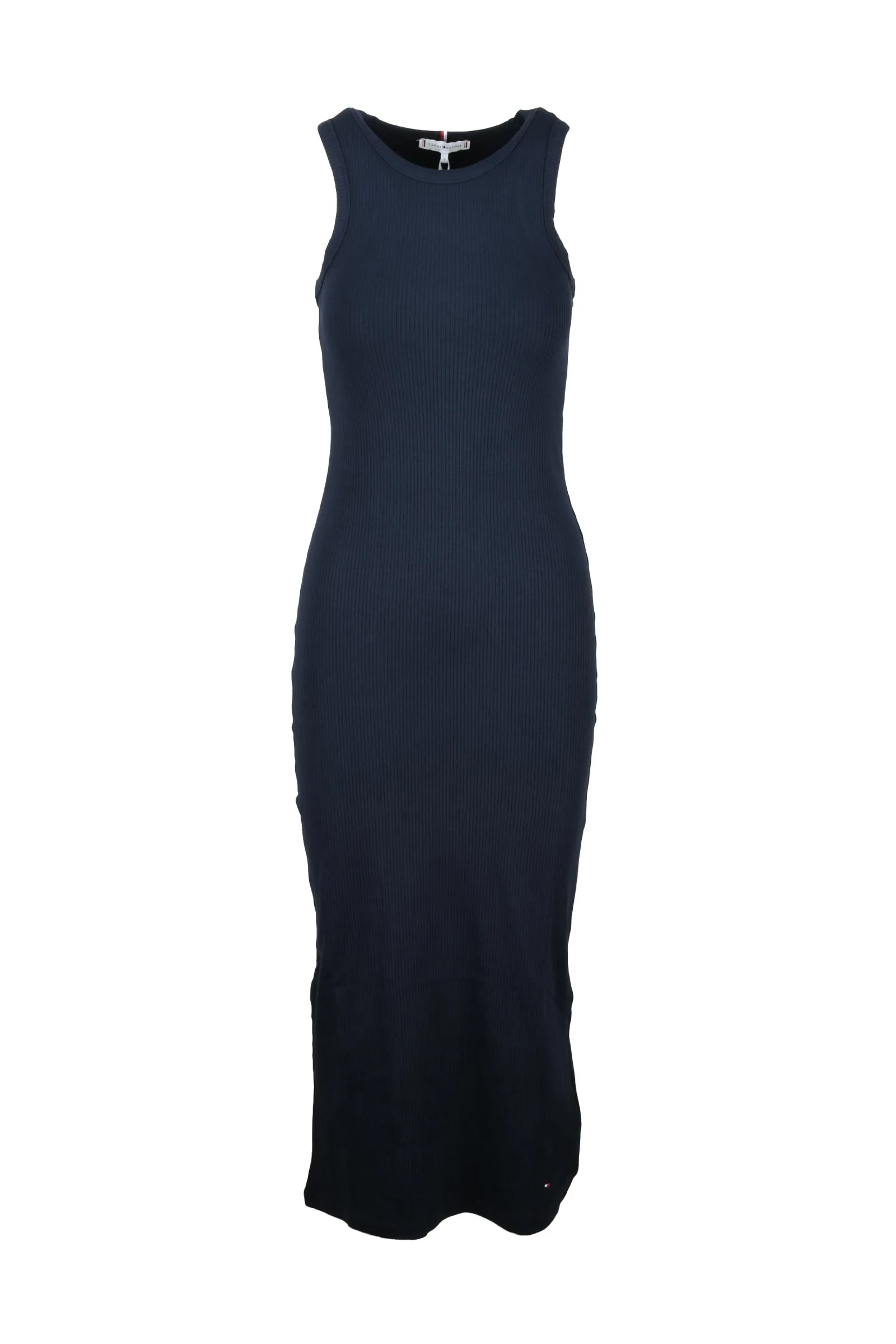 Abito Lungo Cannettato Blu
