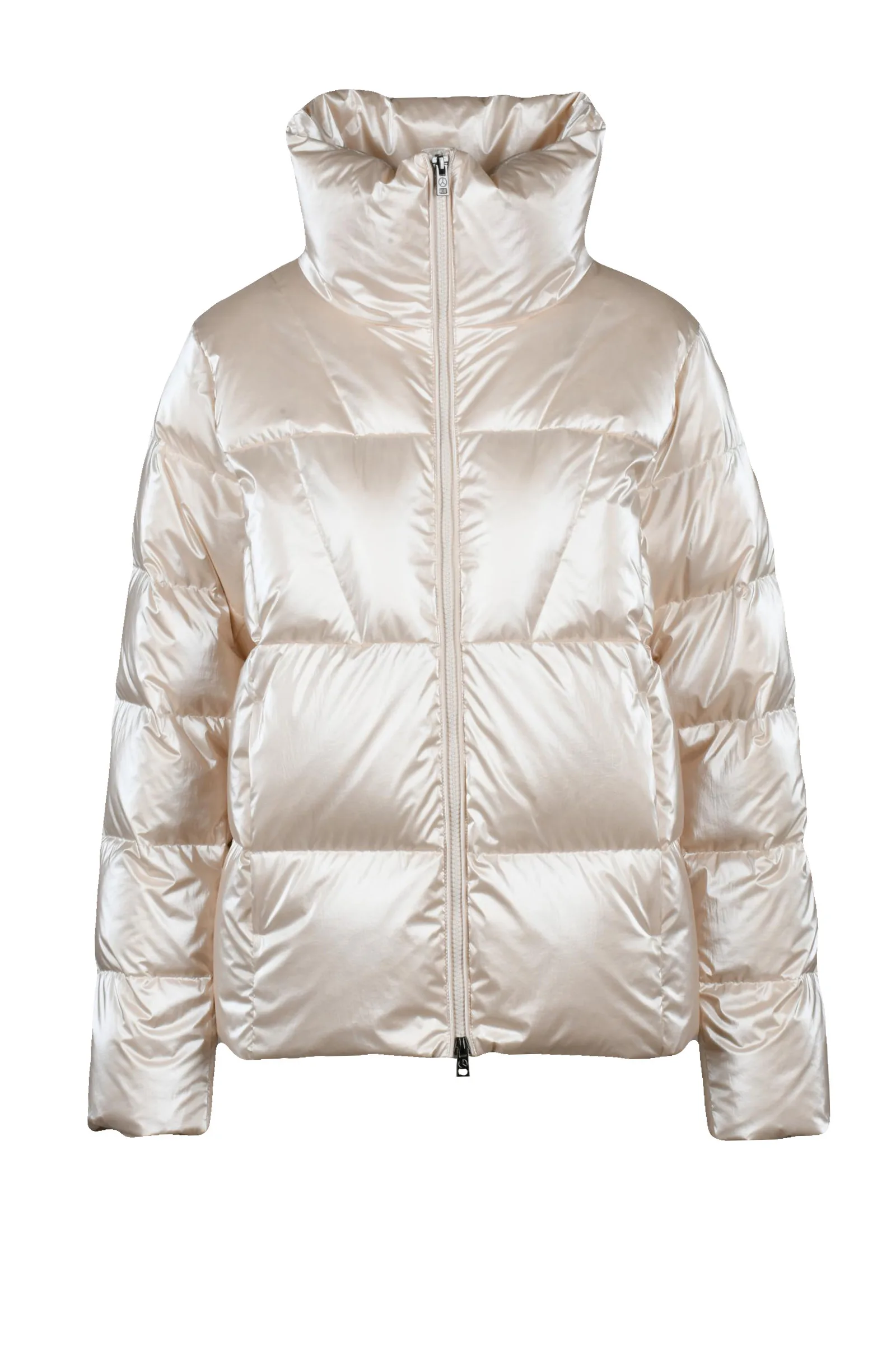 Weiße Daunenjacke
