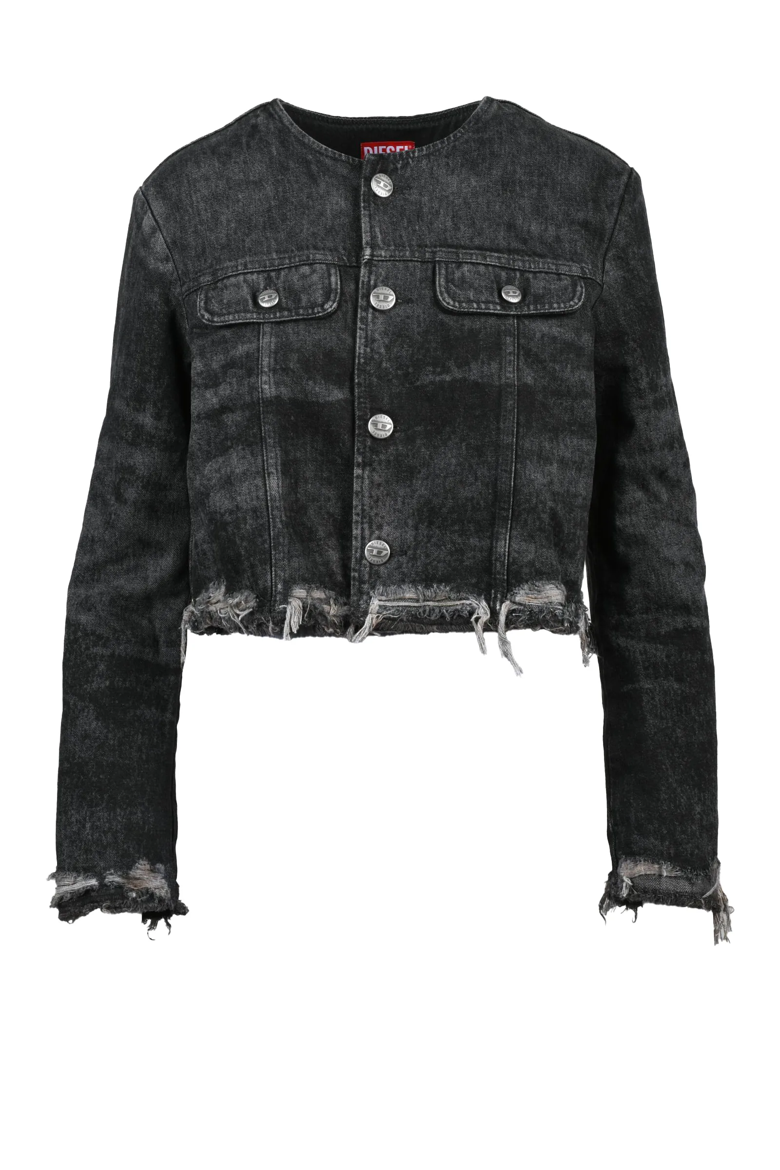Schwarze Jeansjacke