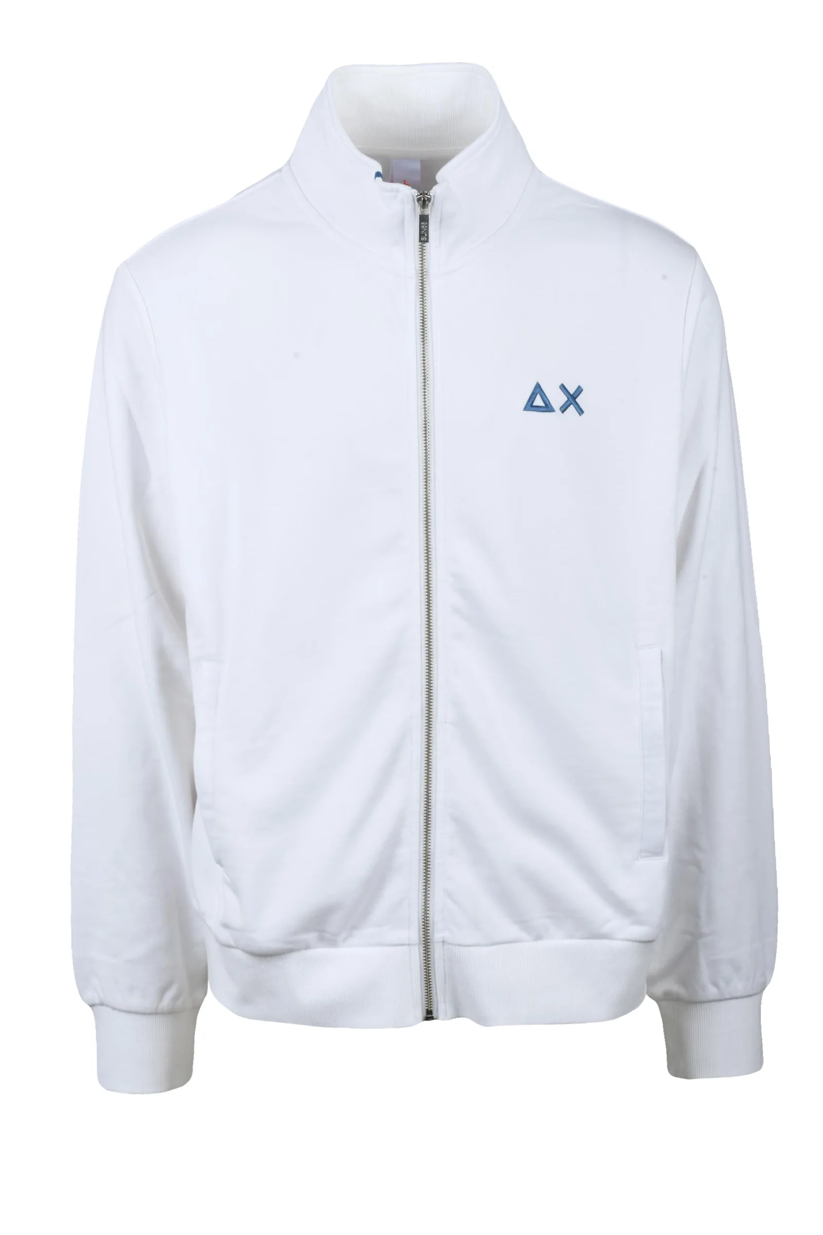 Felpa con Zip Bianco