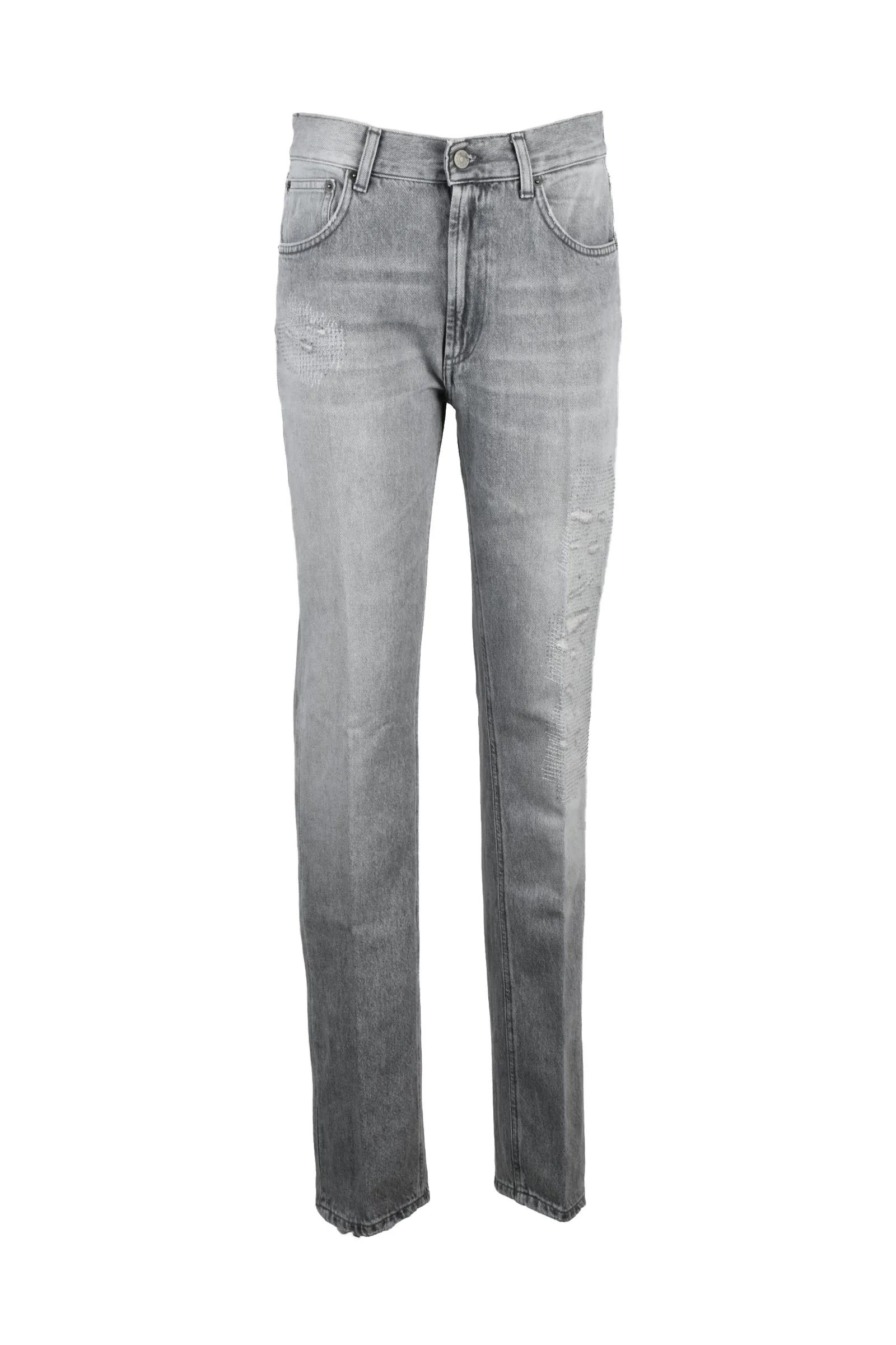 Graue Jeans