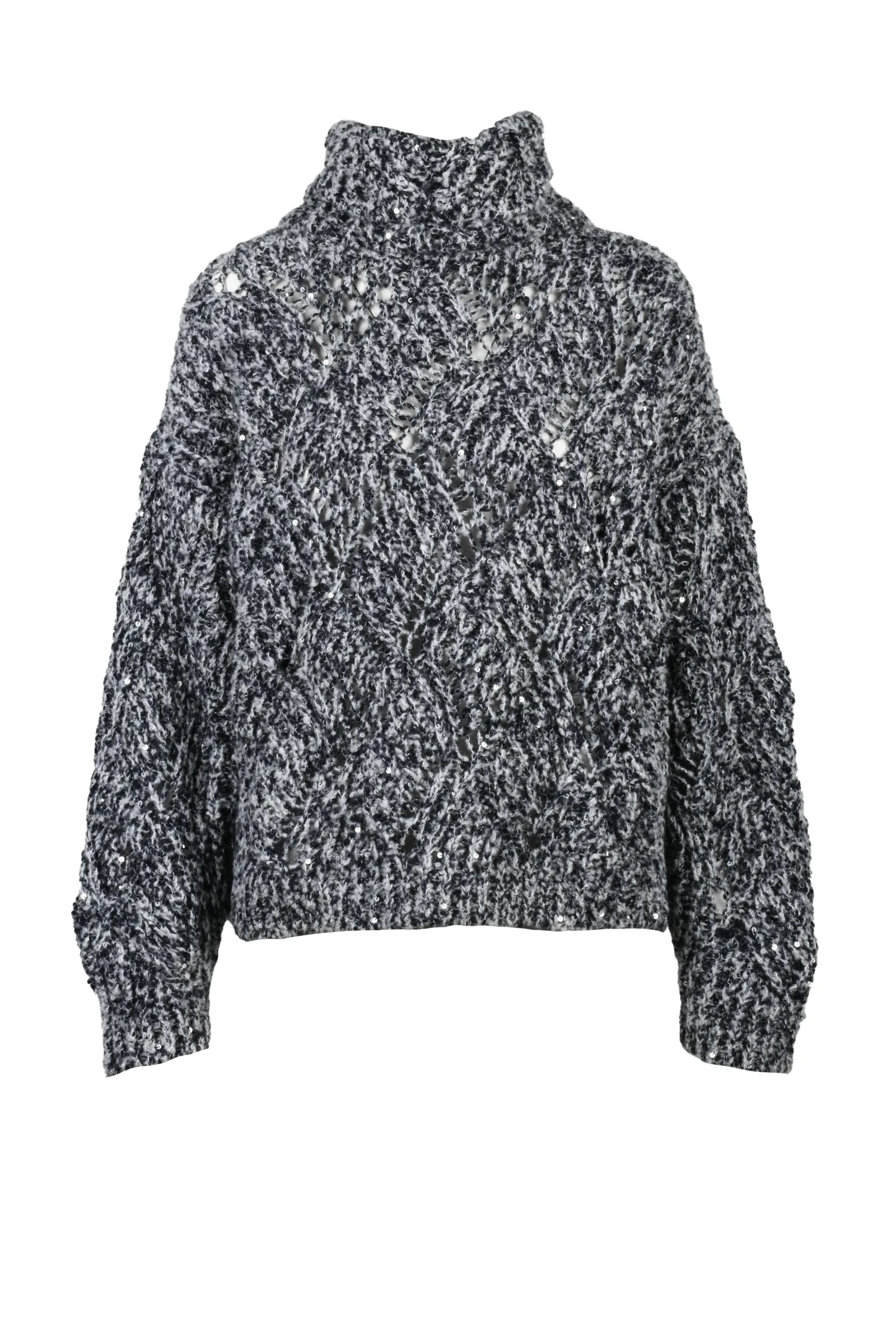 Grauer Pullover