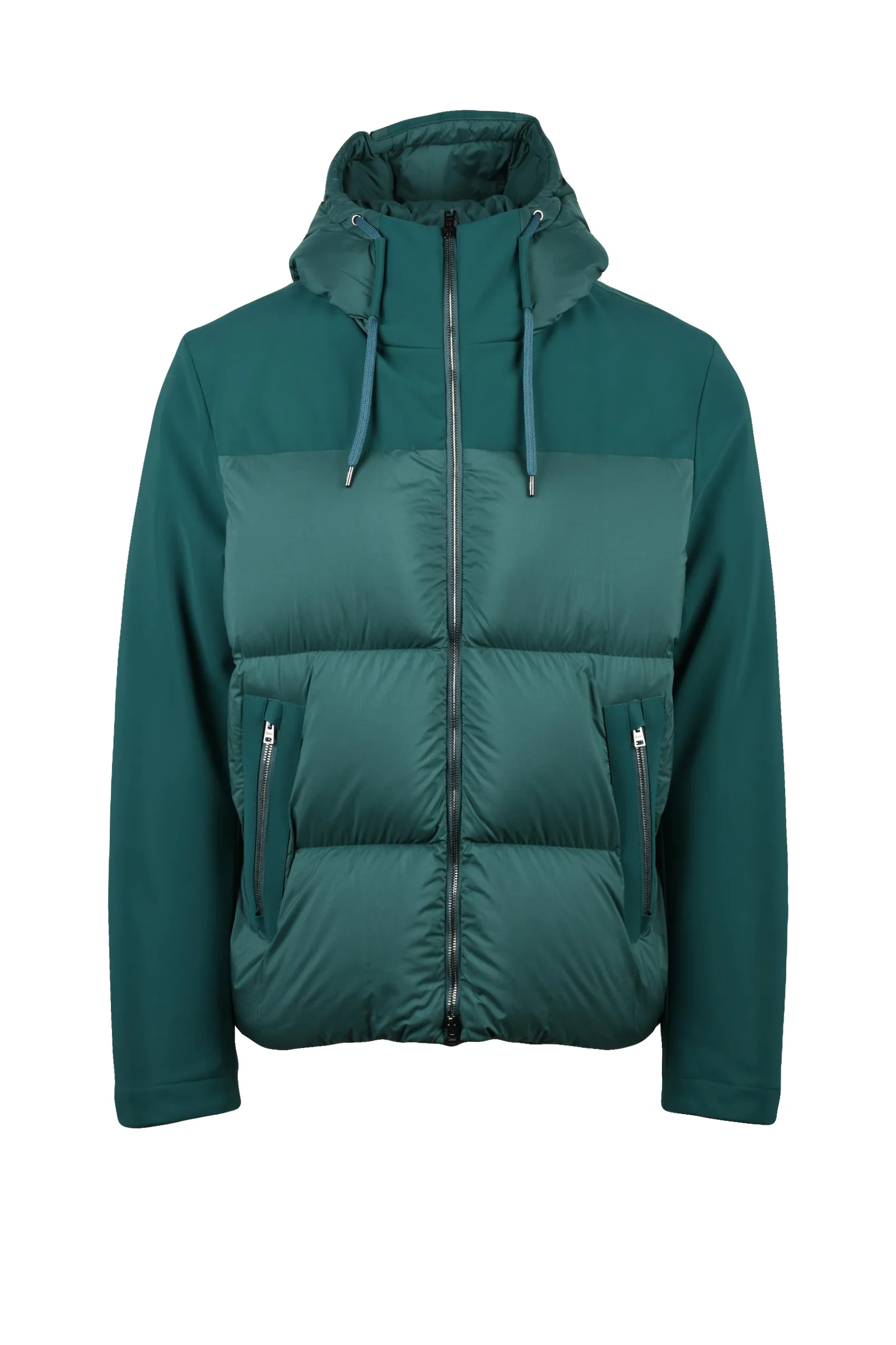 Grüne Daunenjacke