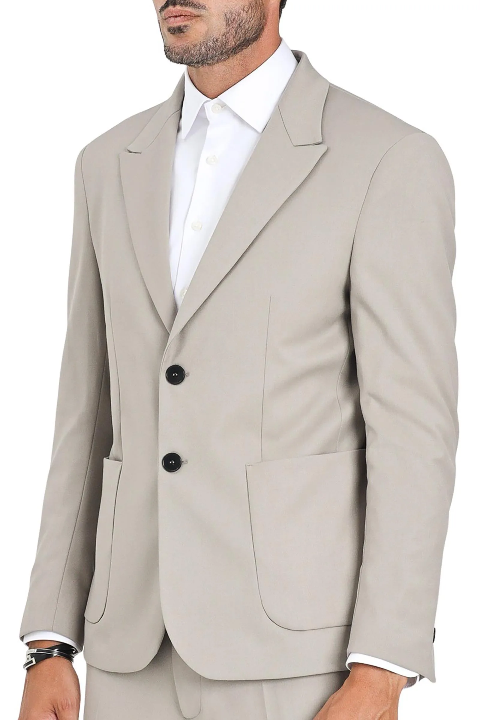 Beige Jacke