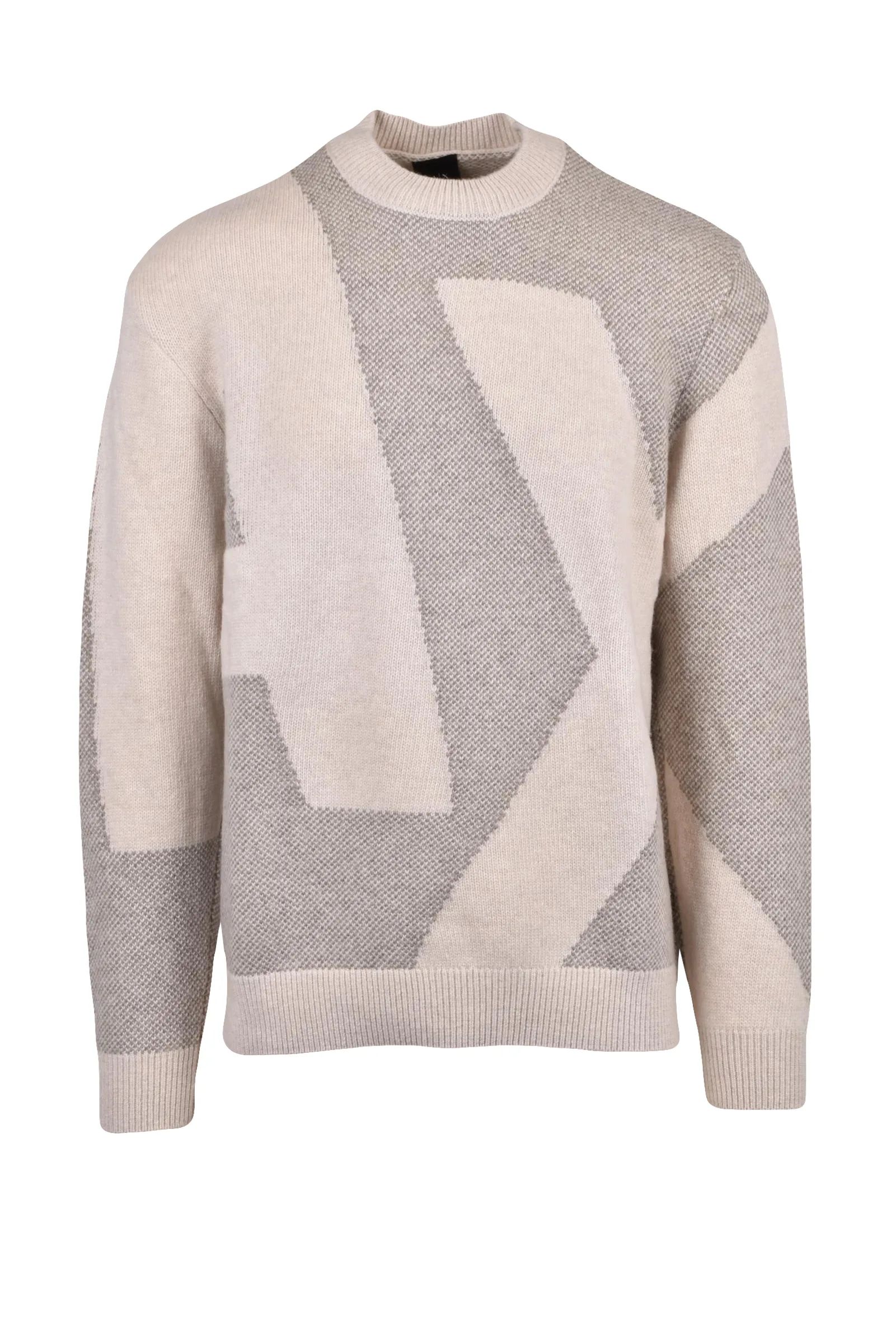 Maglia Pullover Girocollo Beige